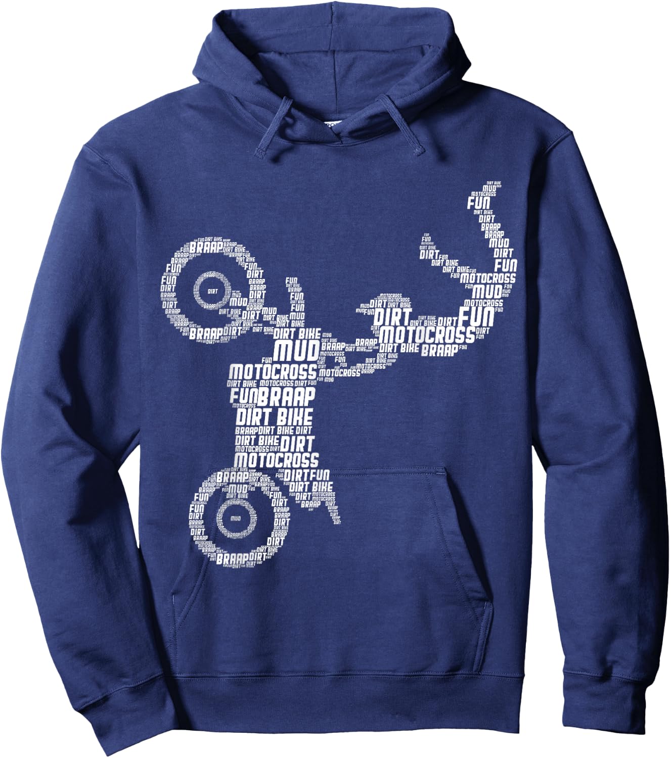 Motocross Enduro Supermoto Bike Dirt Biker Boys Hoodie - Hoodie | Navy