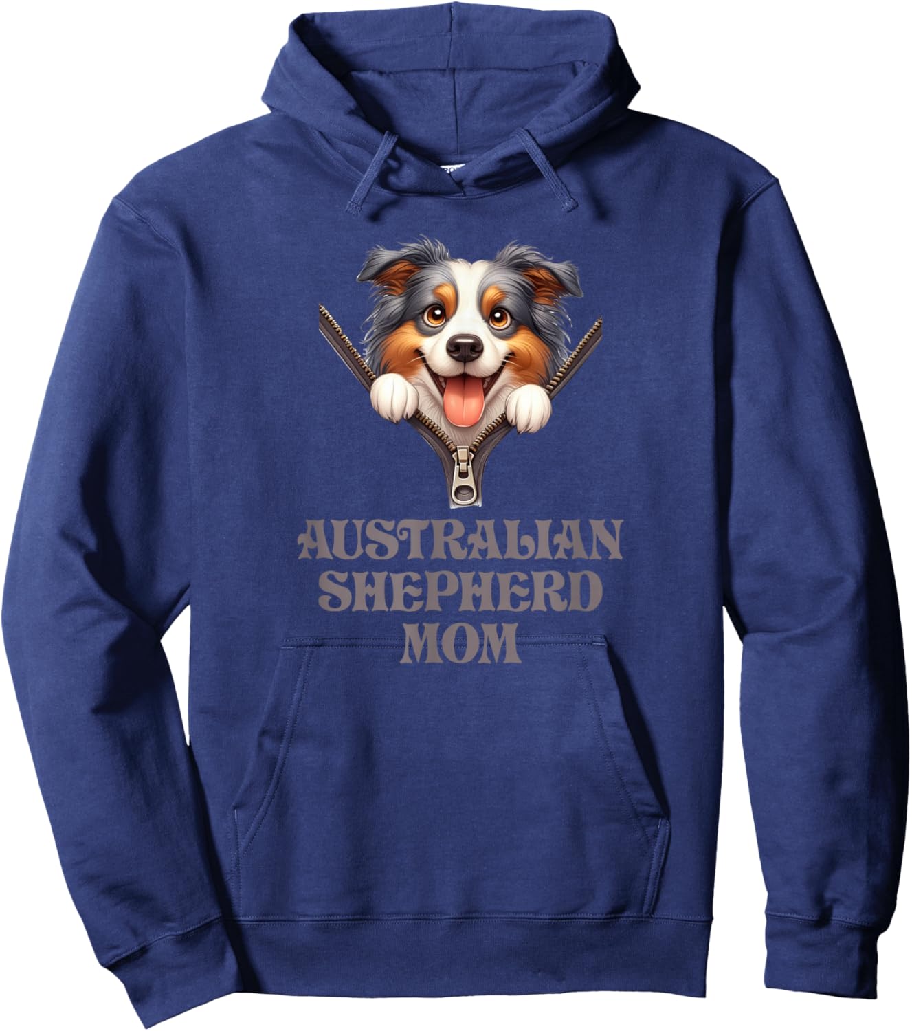 Australian Shepherd Mom Hoodie - Hoodie | Navy