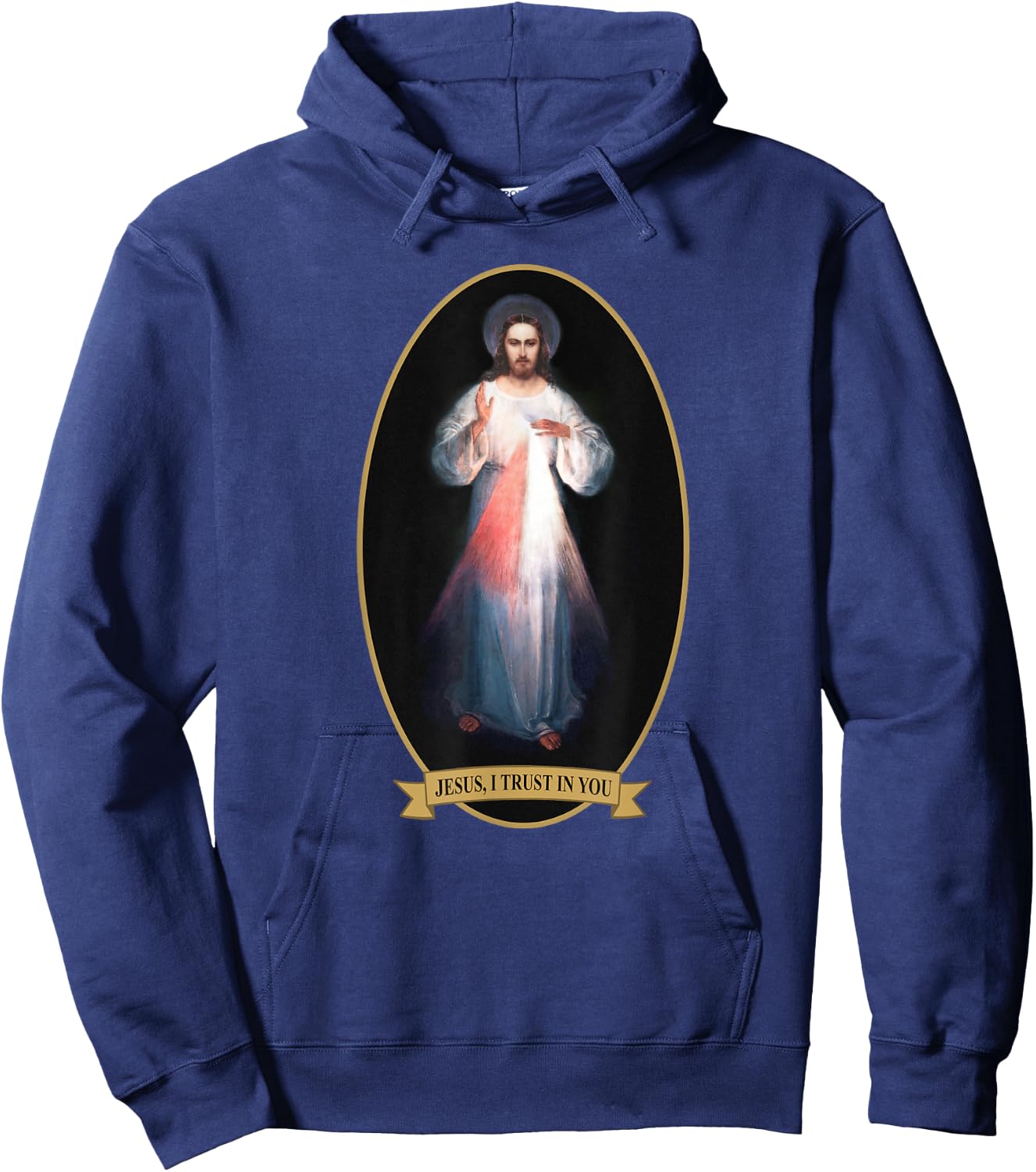 Divine Mercy, Jesus I Trust in You Hoodie - Hoodie | Navy