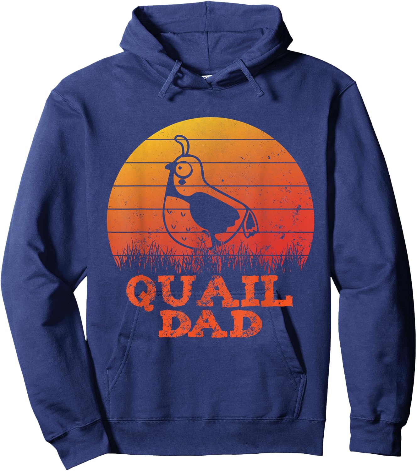 Fathers day Quail Father Papa Quail Dad Hoodie - Hoodie | Navy