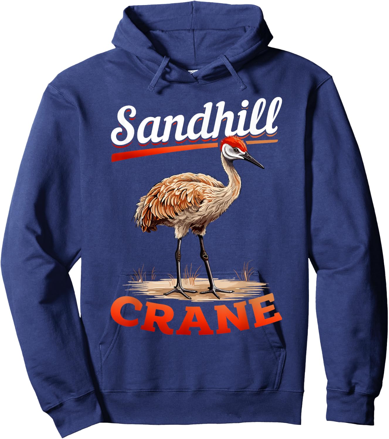 Sandhill Crane Birder Birding - sandhill crane Hoodie - Hoodie | Navy