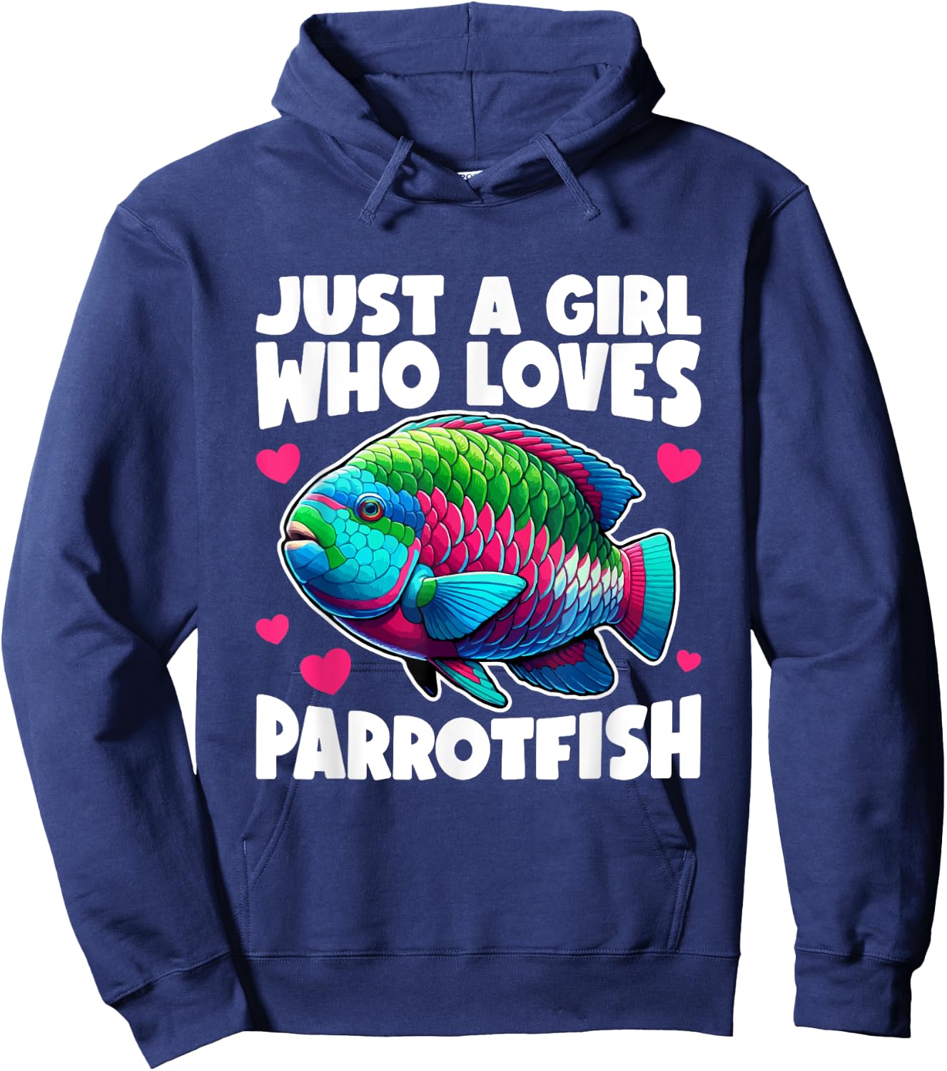 Parrotfish Just A Girl Parrotfish Hoodie - Hoodie | Navy