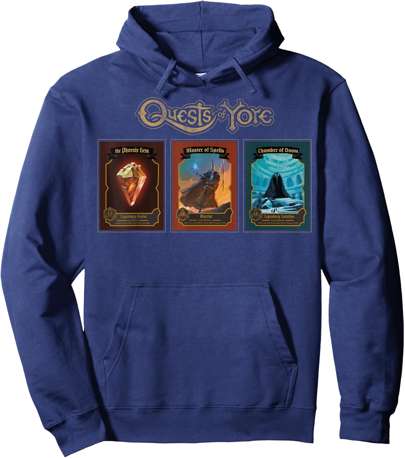 Disney Pixar Onward Quests Of Yore Cards Hoodie - Hoodie | Navy