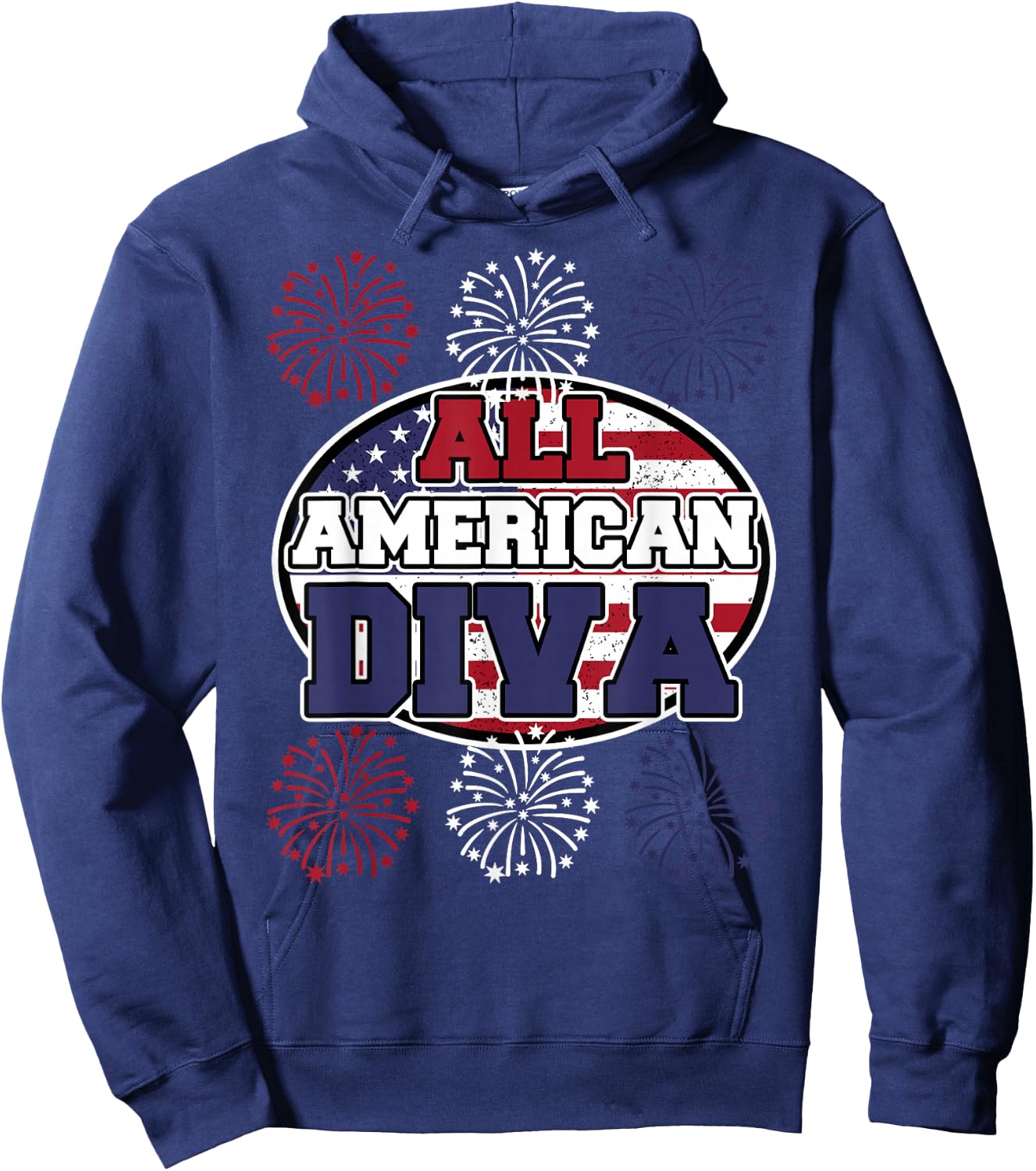 All American Diva - Party - American Diva Hoodie - Hoodie | Navy