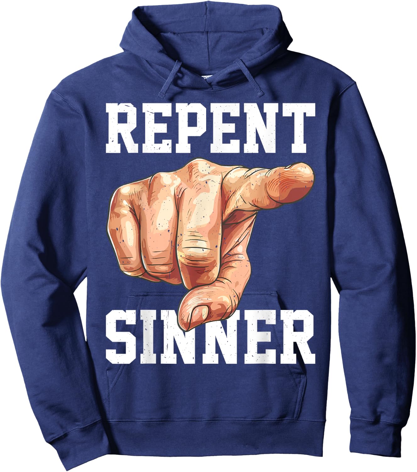 Repent Sinner Hoodie - Hoodie | Navy