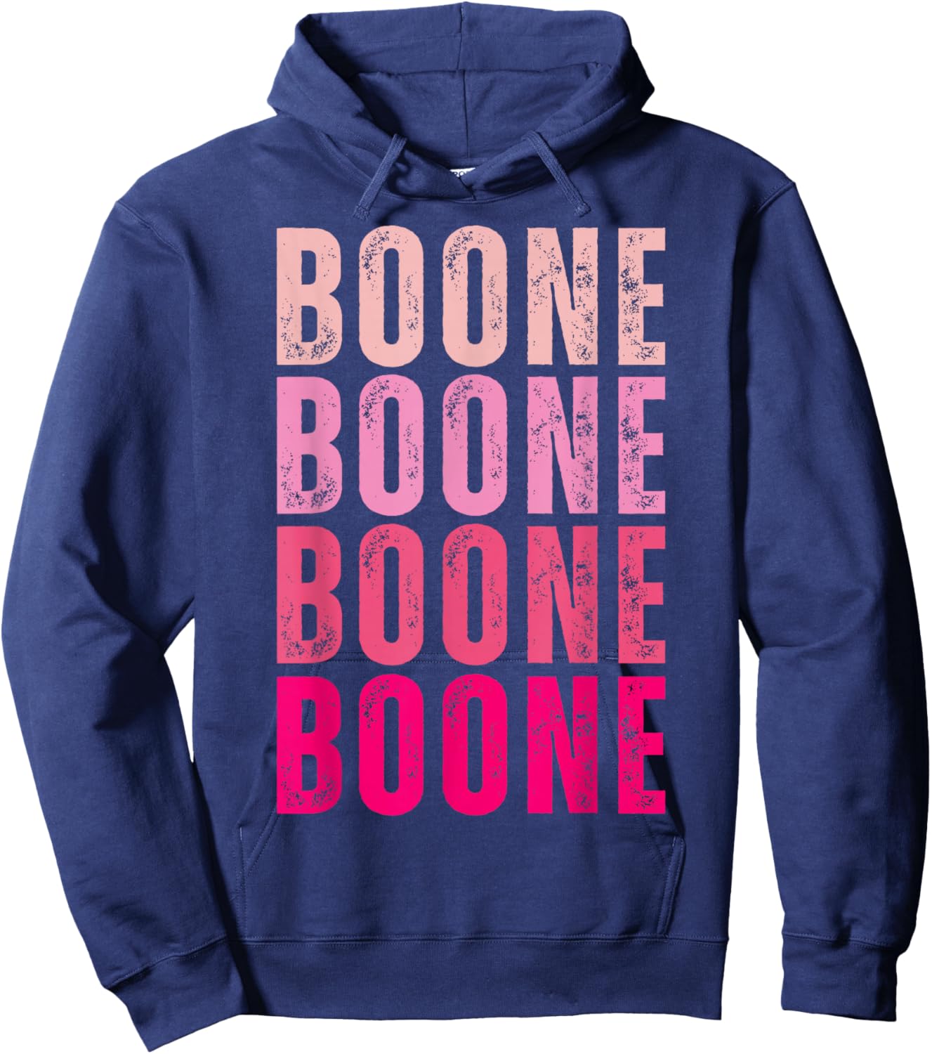 Boone Personalized Name I Love Boone Vintage Hoodie - Hoodie | Navy