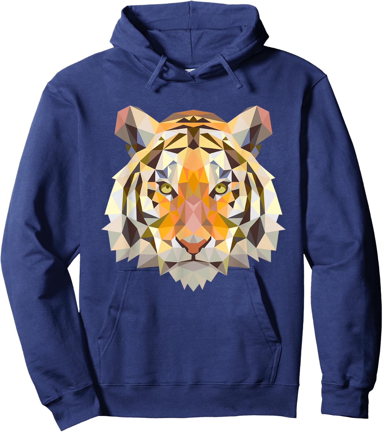 Tiger Face Wild Animal Tiger Small Hoodie - Hoodie | Navy