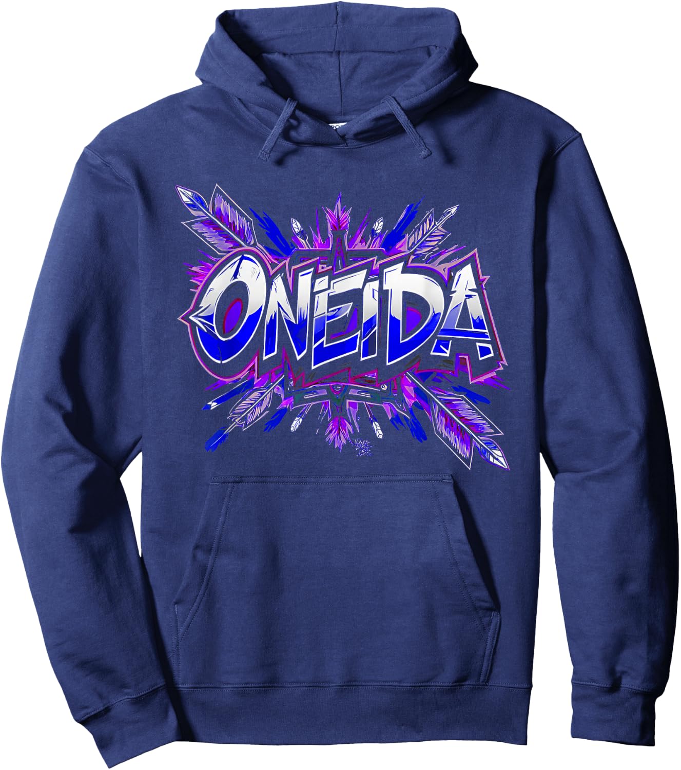 Oneida Tribe Sovereign Nation Ancestral Lands Hoodie - Hoodie | Navy