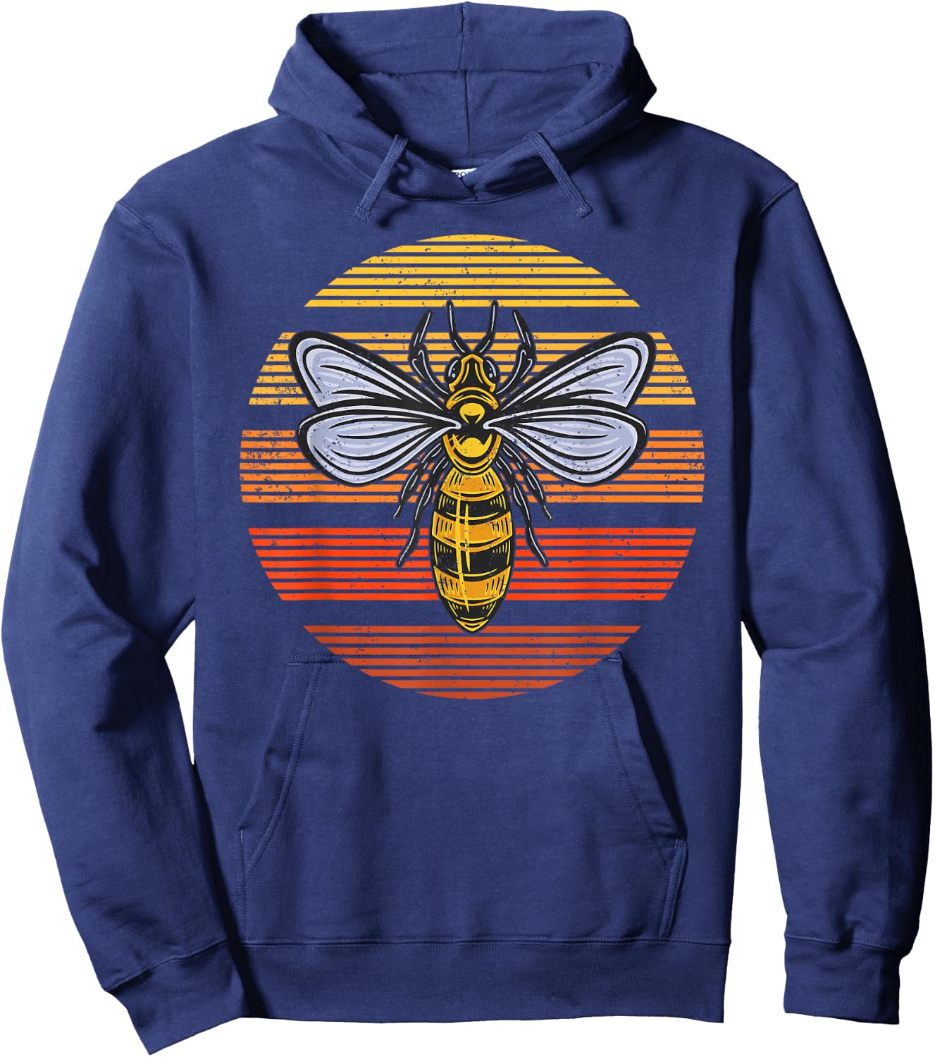 Wasp Insect Bird Lover Gift Vintage Retro Wasp Hoodie - Hoodie | Navy