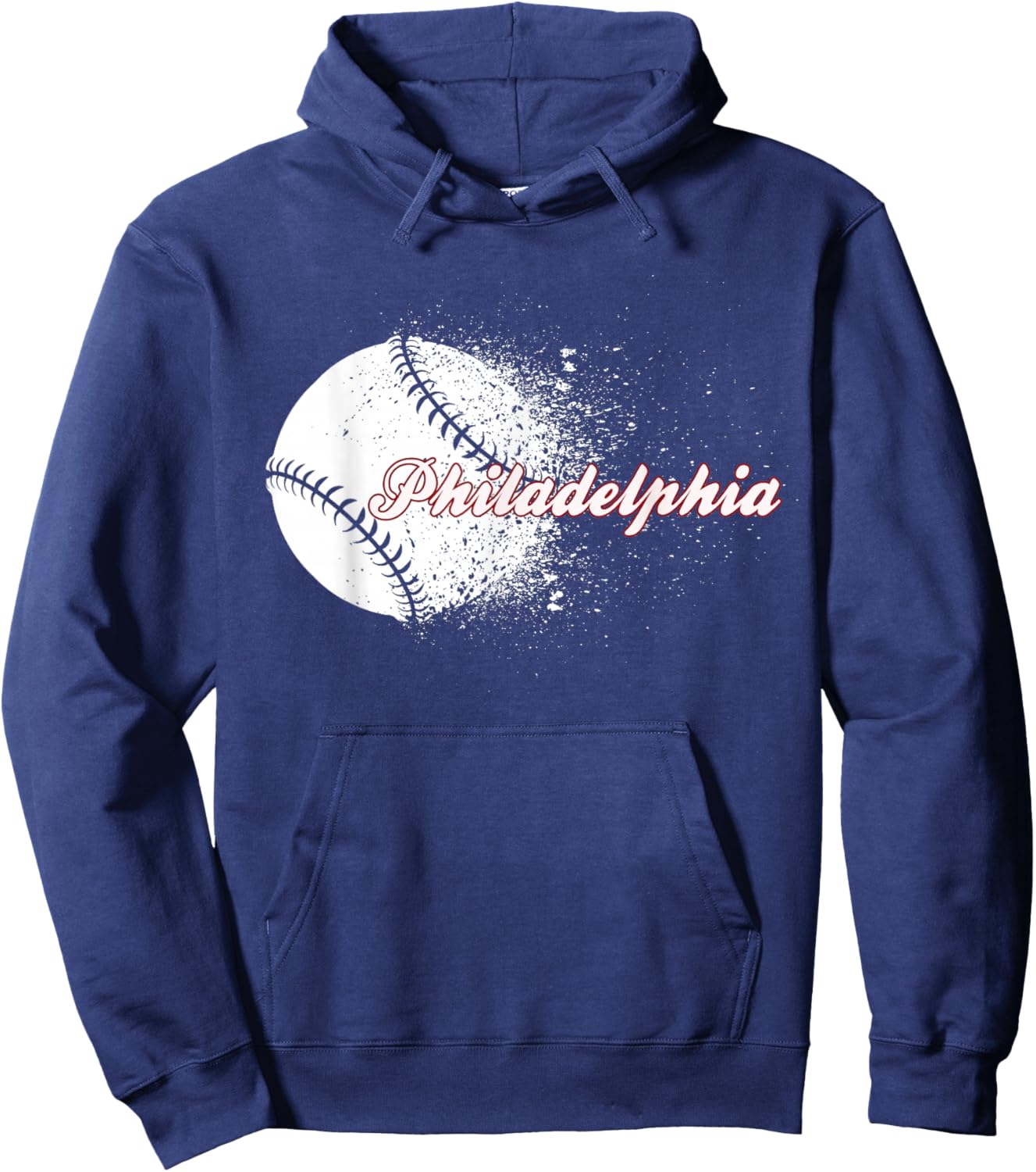 Philadelphia Baseball Skyline Philly Men Women Hoodie - Hoodie | Navy