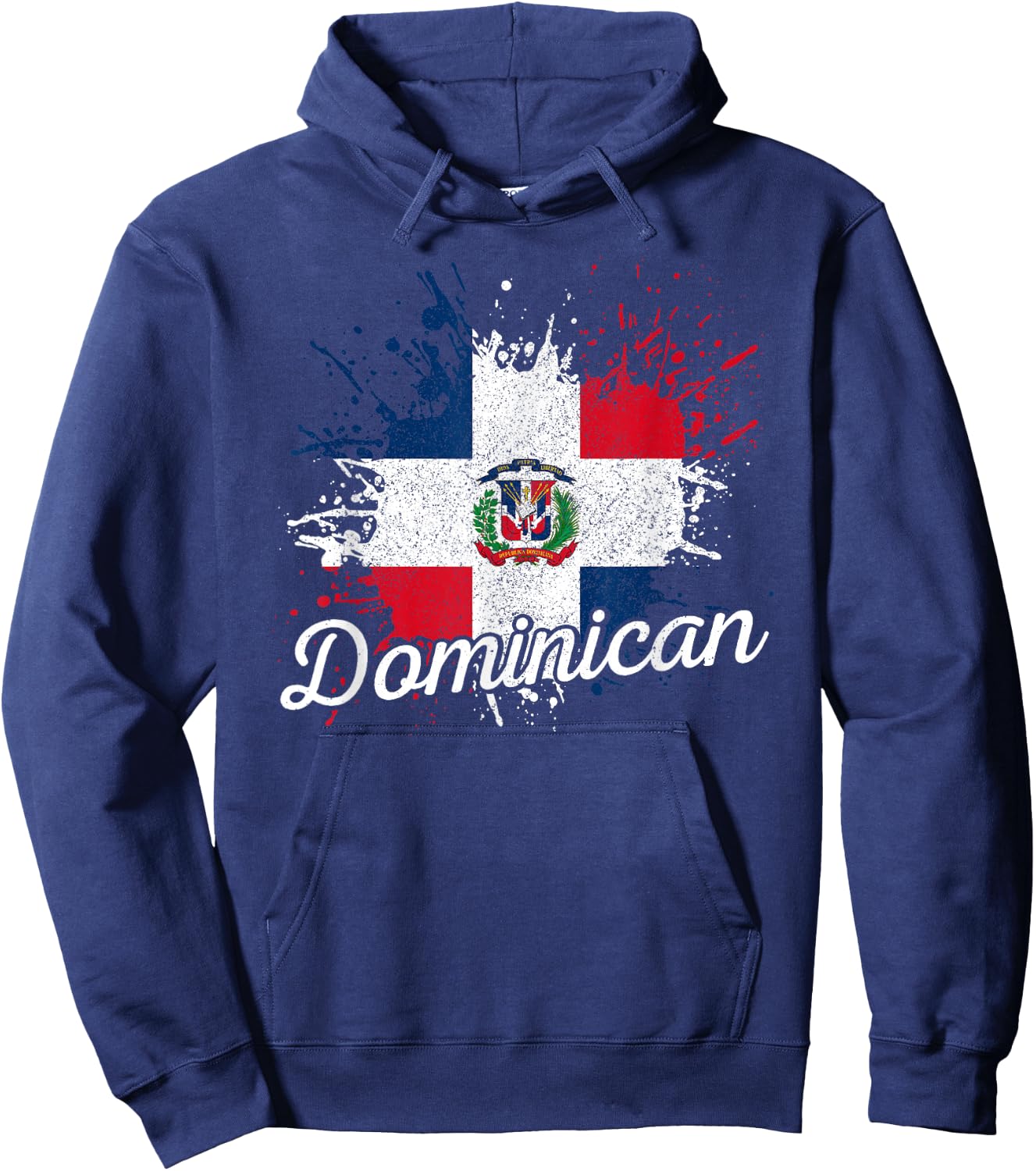 Dominican Republic Patriotic Dominican Flag Hoodie - Hoodie | Navy
