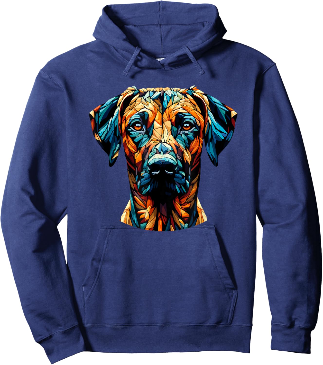 Polygon Art Rhodesian Ridgeback Ridgebacks Hoodie - Hoodie | Navy