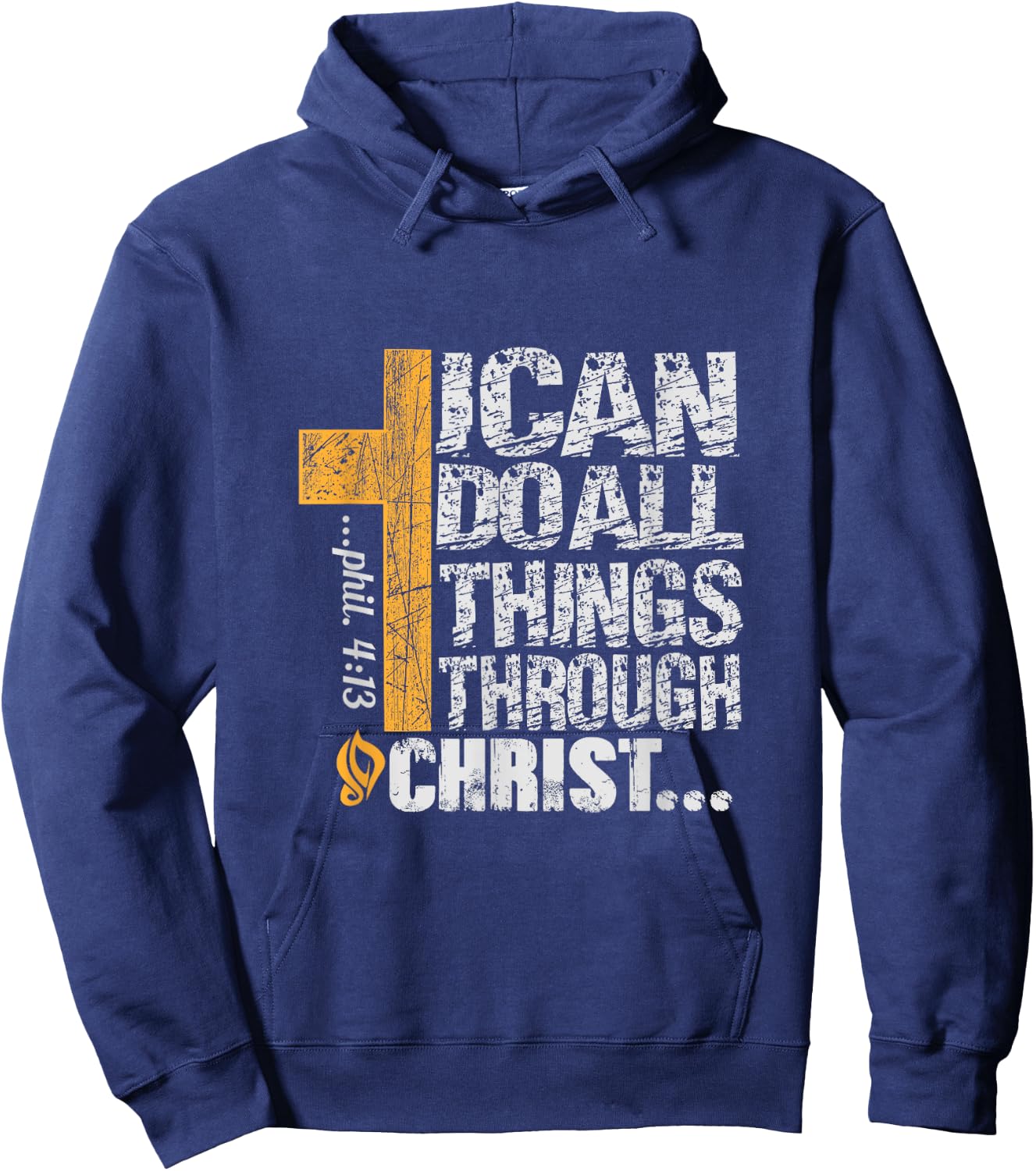 I can do all things through Christ Hoodie - Hoodie | Navy