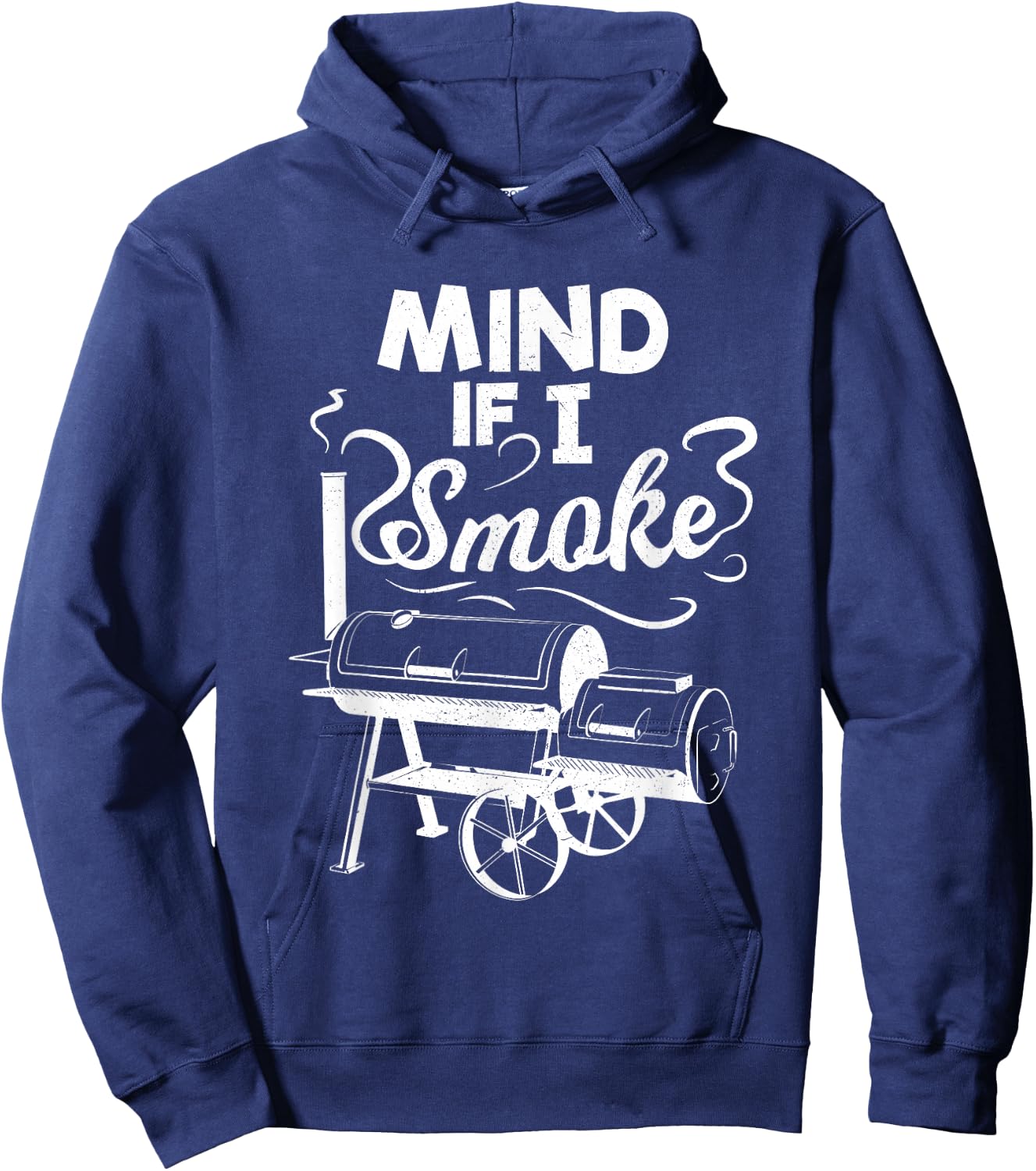 Mind If I Smoke BBQ Lover Avid Smoker Hoodie - Hoodie | Navy