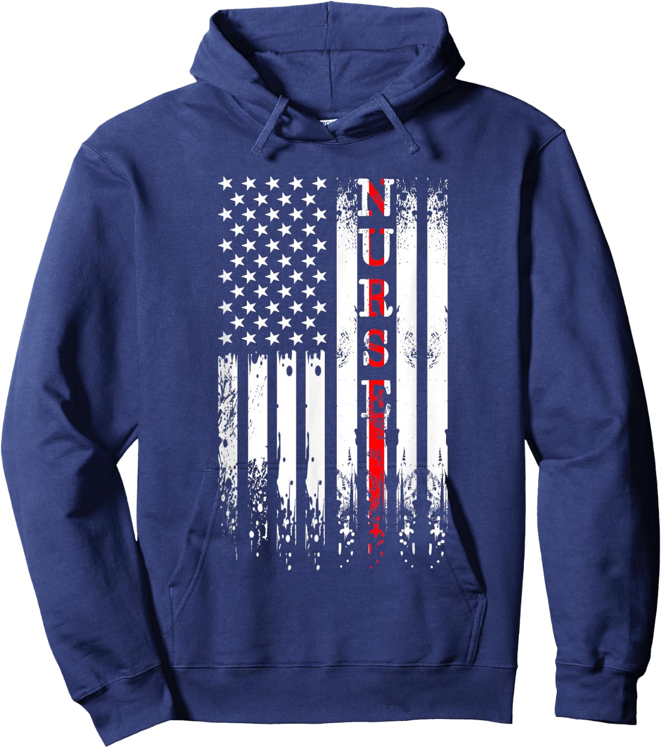 Thin Red Line Nurse - Registered Nurse Hoodie - Hoodie | Navy