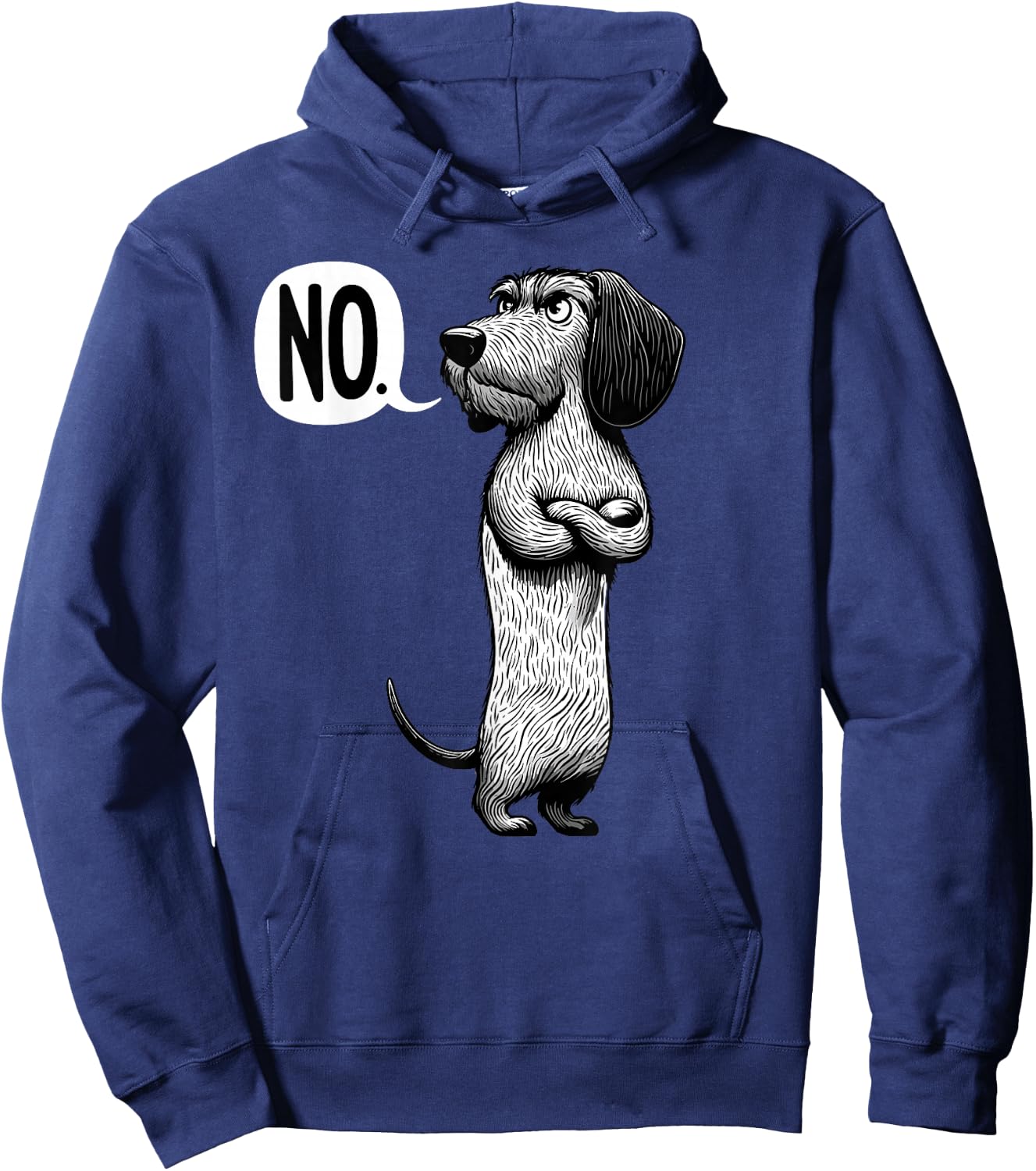 Wire-Haired Dachshund Dog Men Women Kids Hoodie - Hoodie | Navy