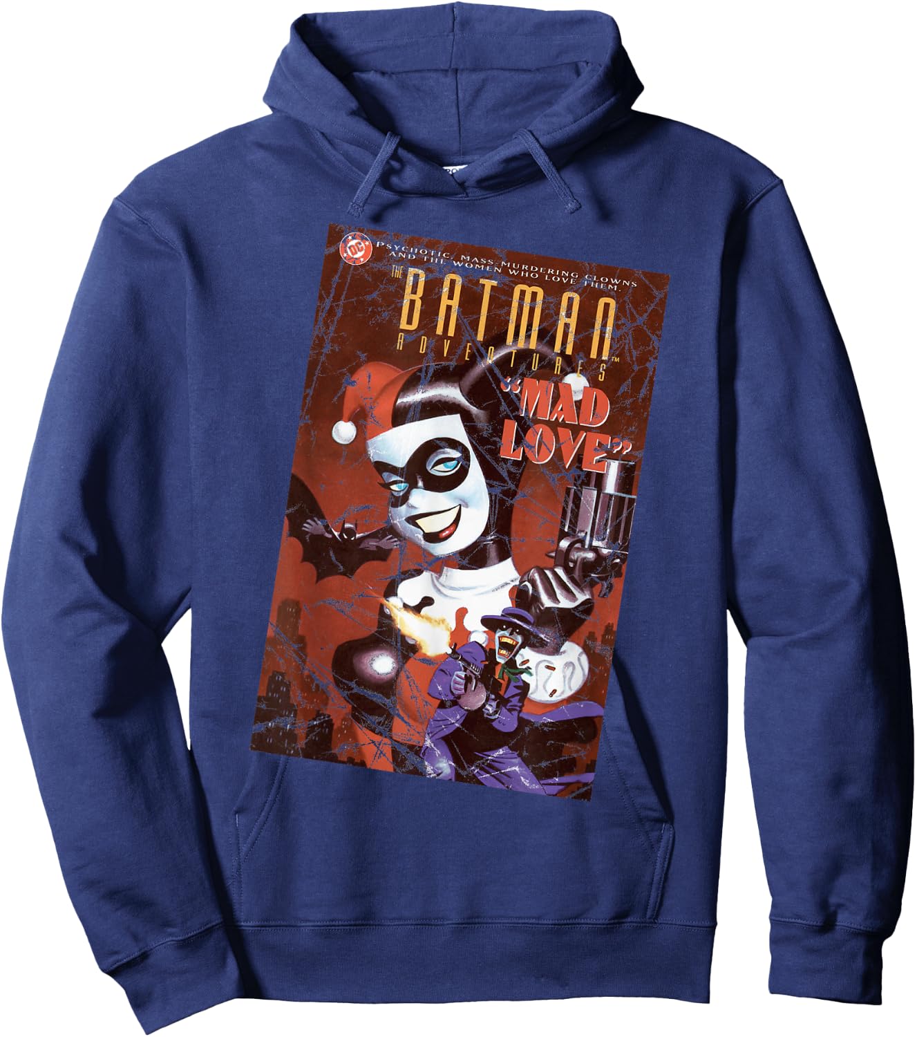 DC Harley Quinn Cover Mad Love Hoodie - Hoodie | Navy