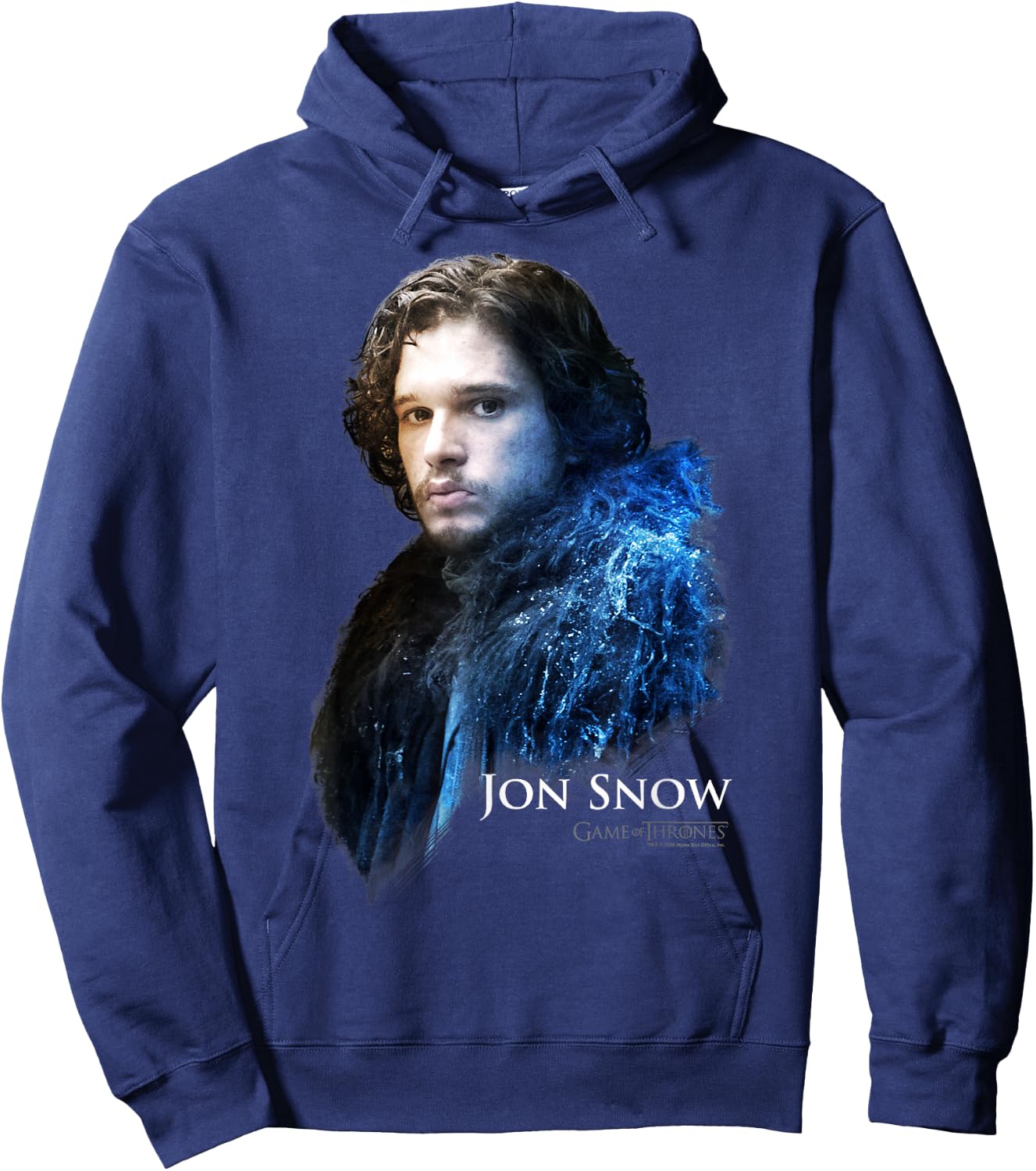 Game Of Thrones Jon Snow Portrait Hoodie - Hoodie | Navy