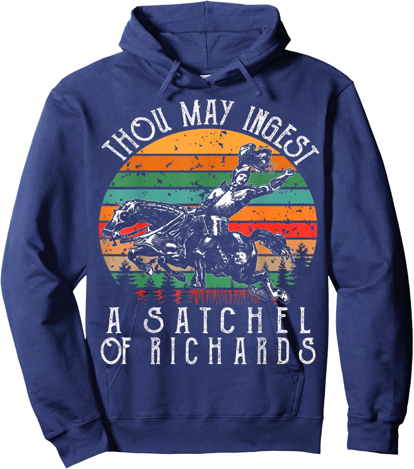 Vintage thou may ingest a satchel of Richards Hoodie - Hoodie | Navy