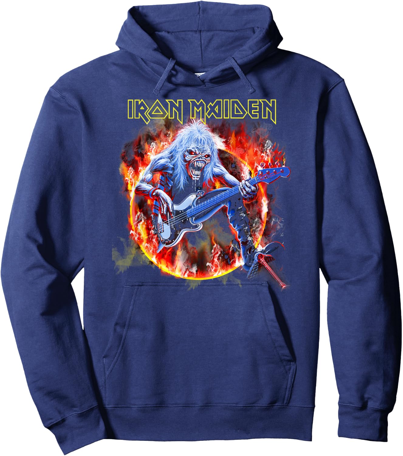 Iron Maiden - Fear Live Flames Hoodie - Hoodie | Navy
