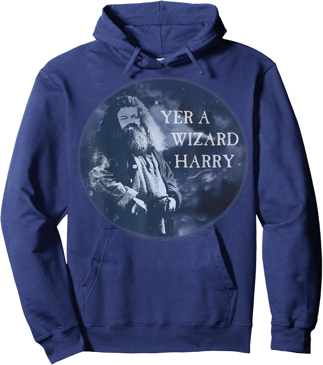 Harry Potter Hagrid Yer A Wizard Harry Circle Hoodie - Hoodie | Navy