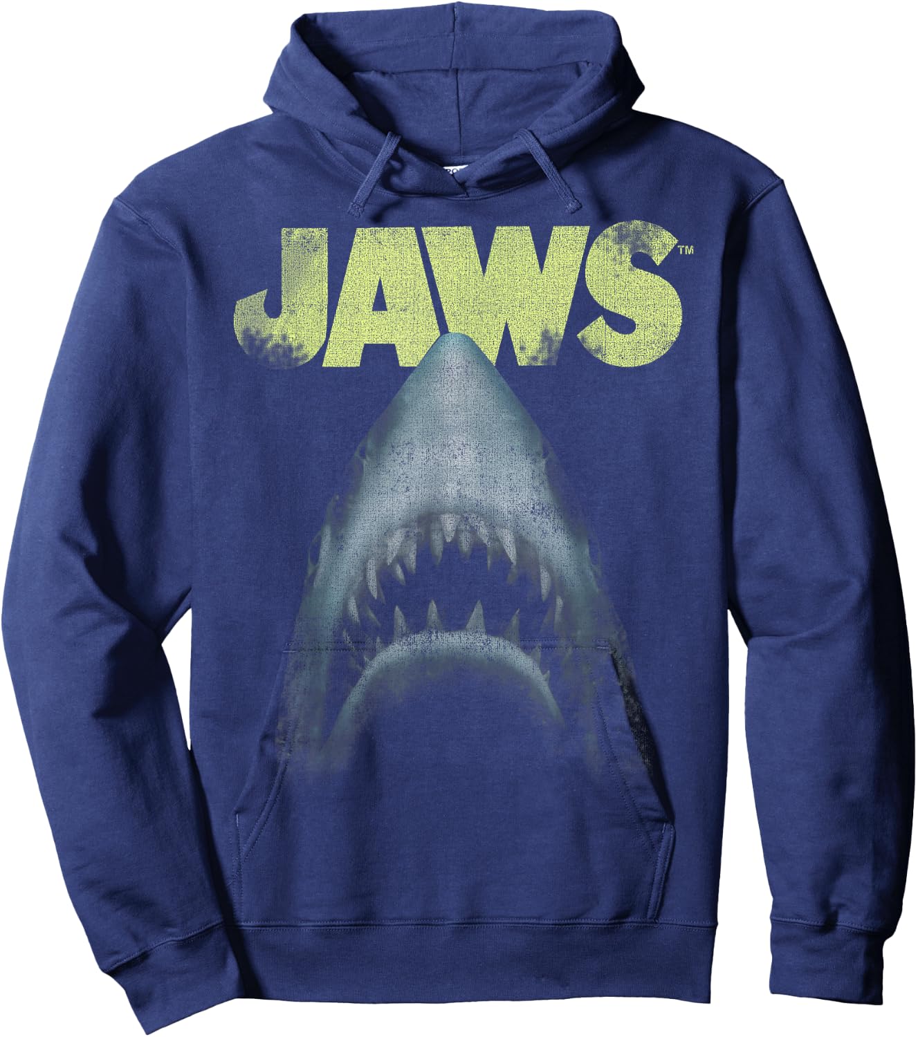 Jaws Teeth Poster Logo Hoodie - Hoodie | Navy