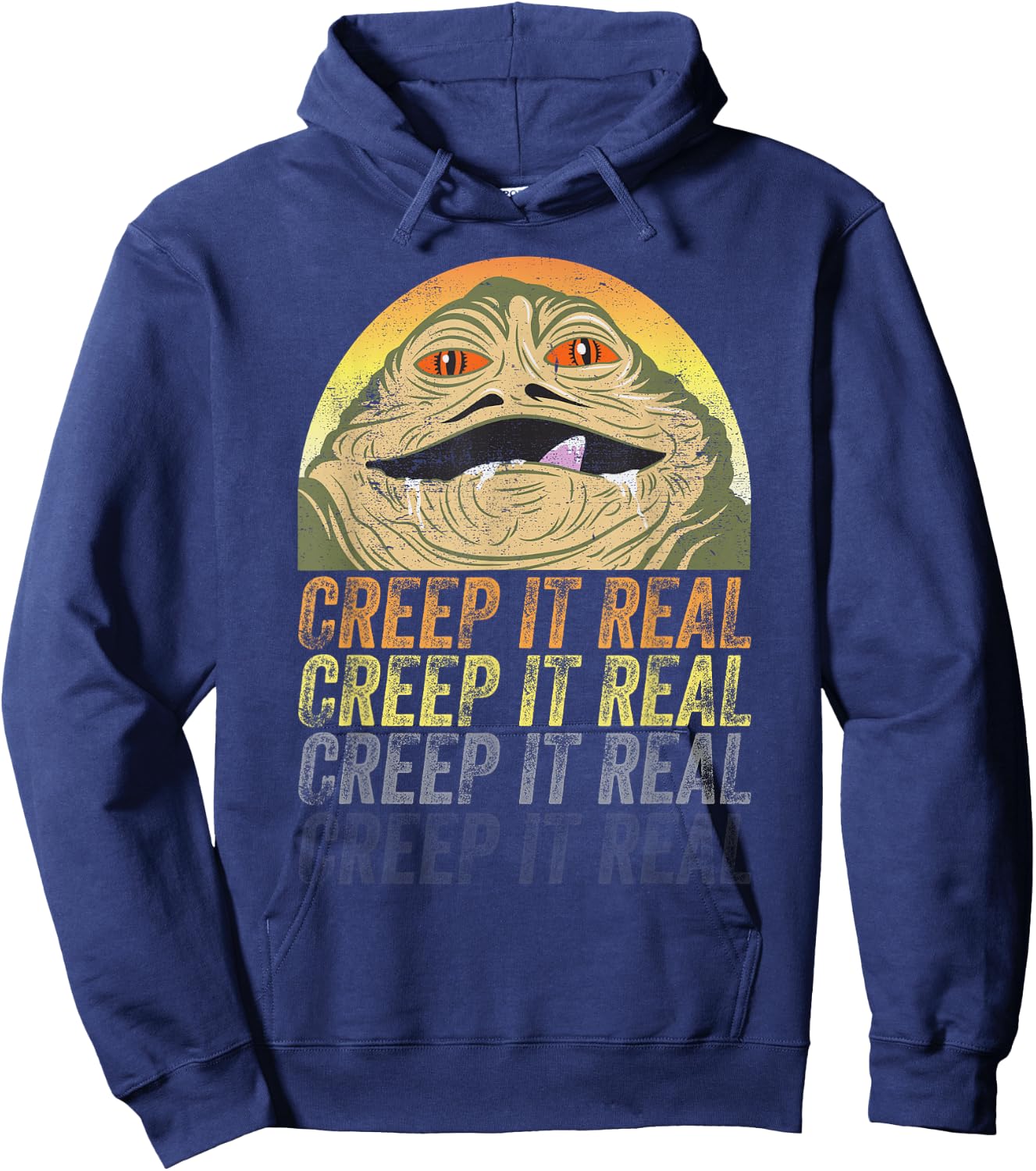 Star Wars Jabba The Hutt Creep It Real Hoodie - Hoodie | Navy