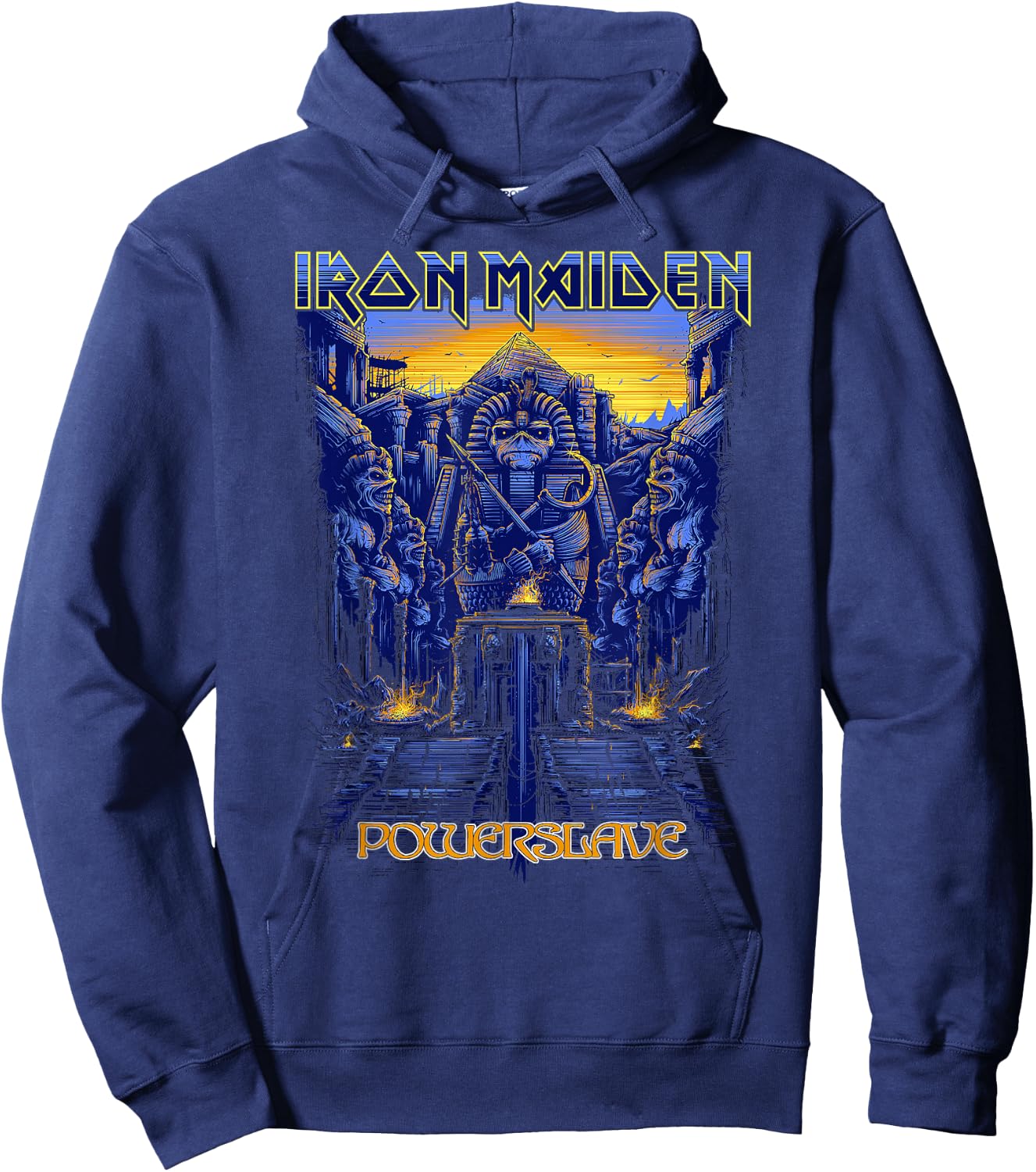 Iron Maiden - Powerslave Rework Dark Ink Hoodie - Hoodie | Navy