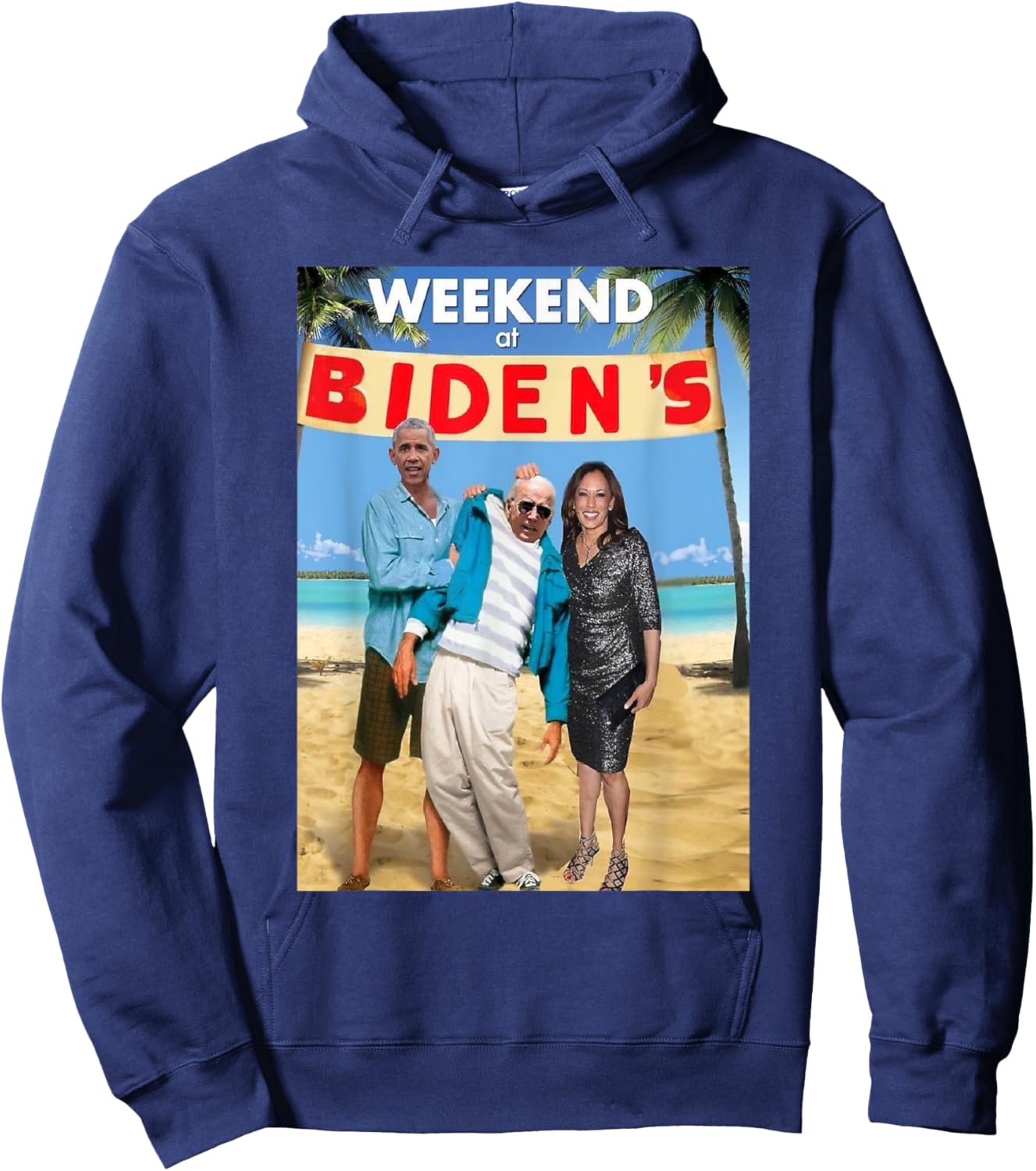 Weekend At Biden's Shirt, Weekend At Biden's Hoodie - Hoodie | Navy