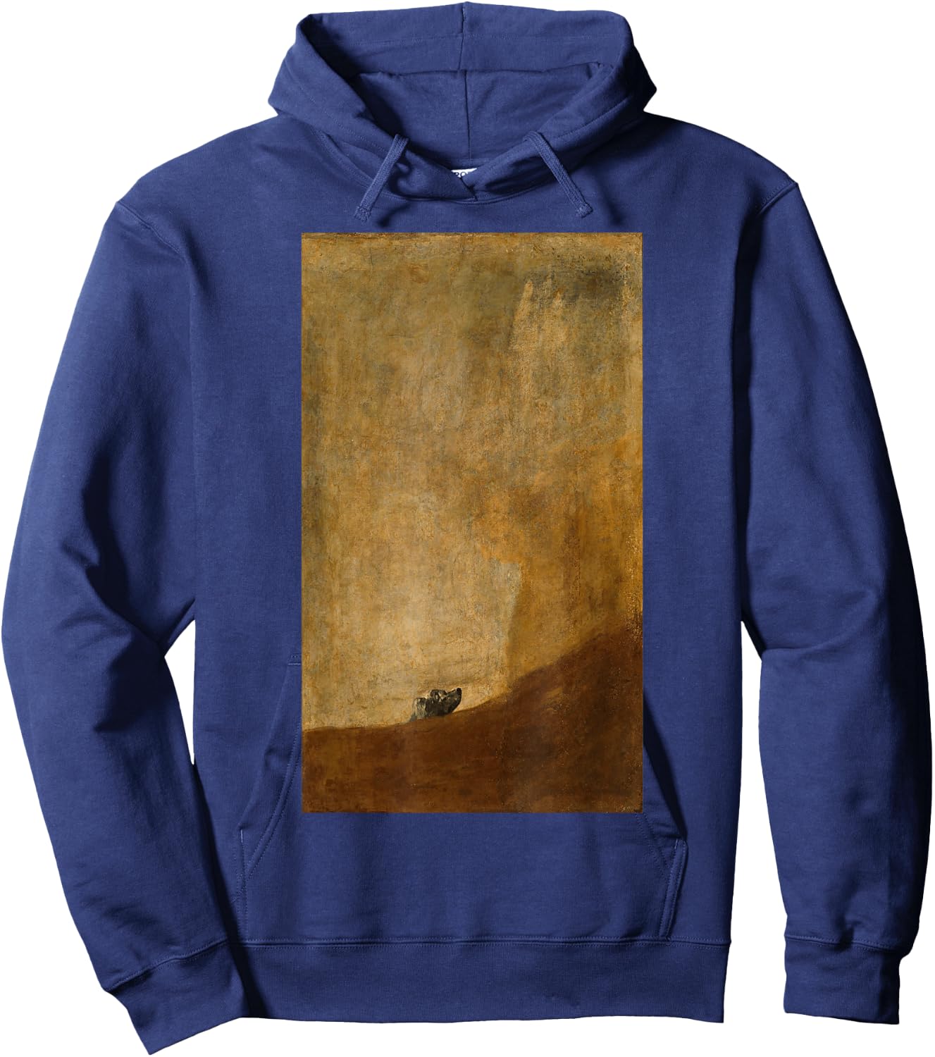 Francisco Goya Dog Painting Men Women Hoodie - Hoodie | Navy