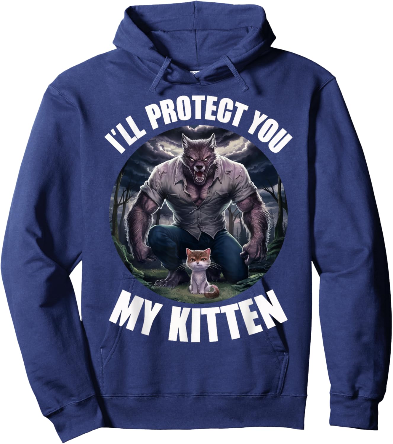 I'll Protect You My Kitten Hoodie - Hoodie | Navy