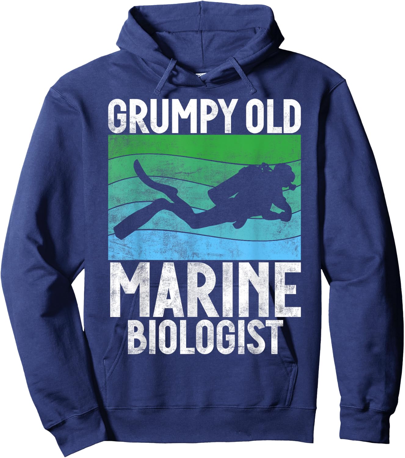 Grumpy old Marine Biologist Hoodie - Hoodie | Navy