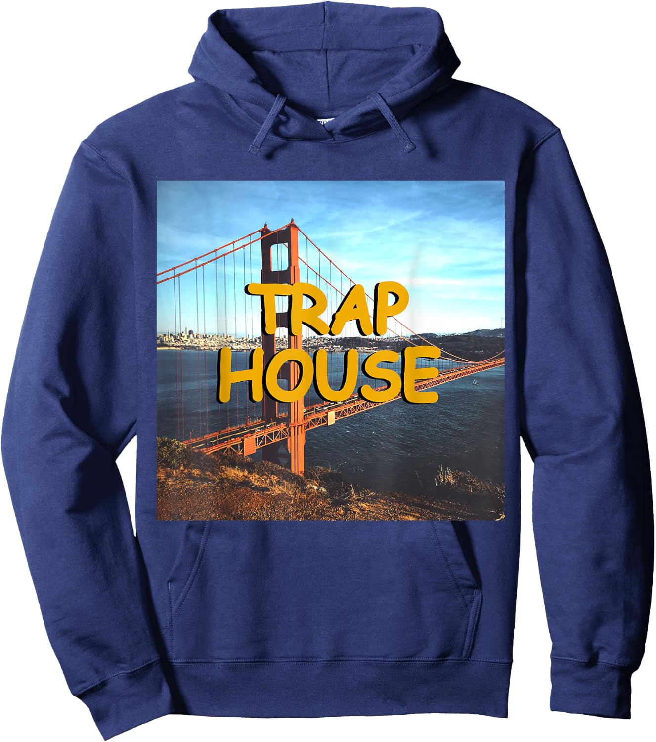 Trap House Hip Hop EDM Rave Music Festival Hoodie - Hoodie | Navy