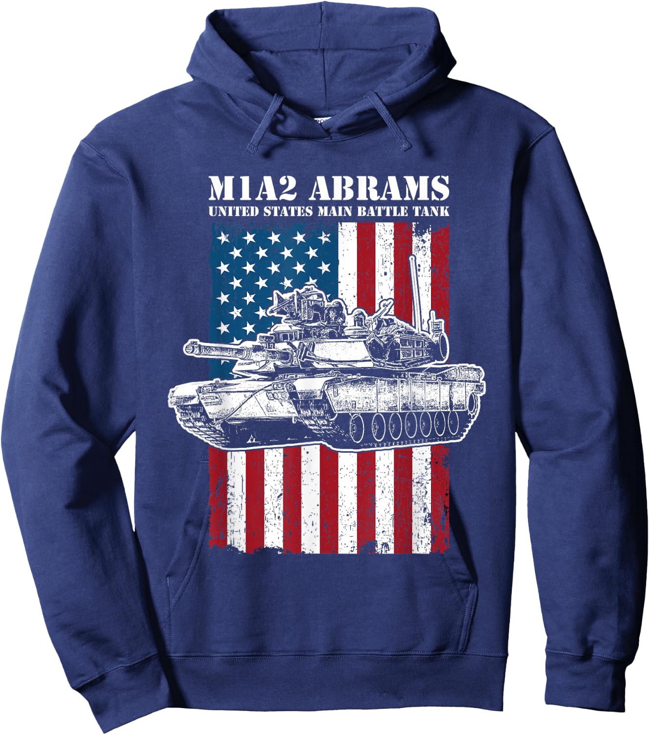 M1A2 Abrams Tank Hoodie - Hoodie | Navy