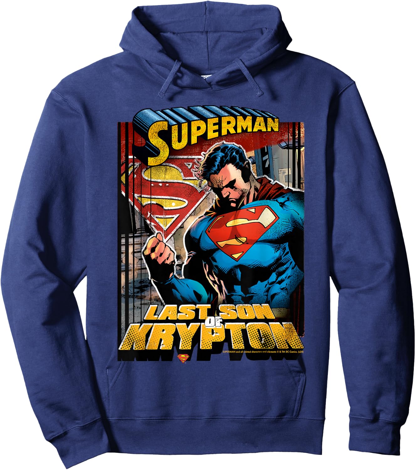 DC Comics Superman Last Son of Krypton Hoodie - Hoodie | Navy