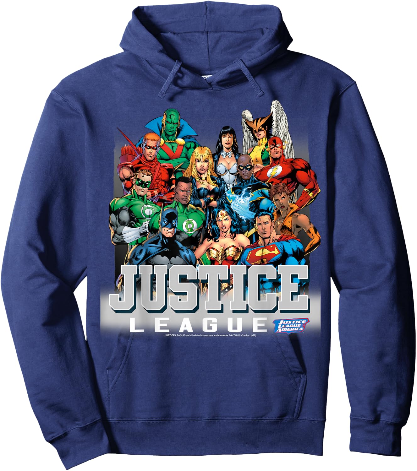 DC Comics Justice League Modern Group Shot Hoodie - Hoodie | Navy