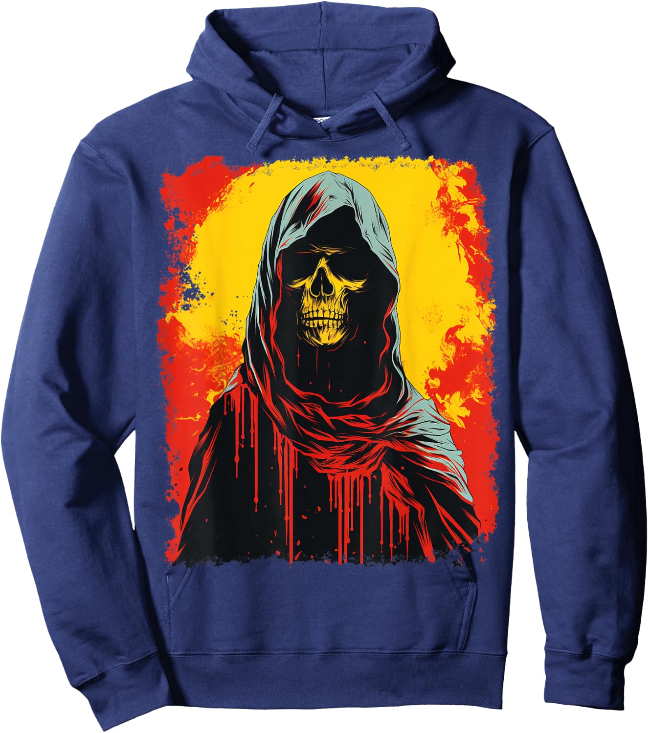 Grim Reaper Death Hoodie - Hoodie | Navy