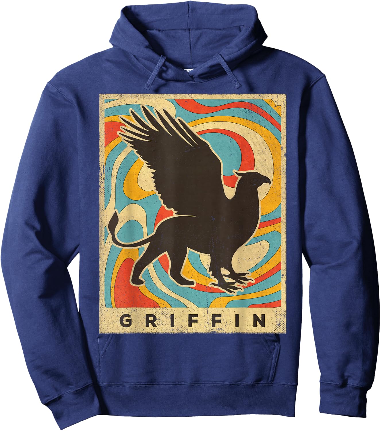 Vintage Griffin Retro Gift Hoodie - Hoodie | Navy