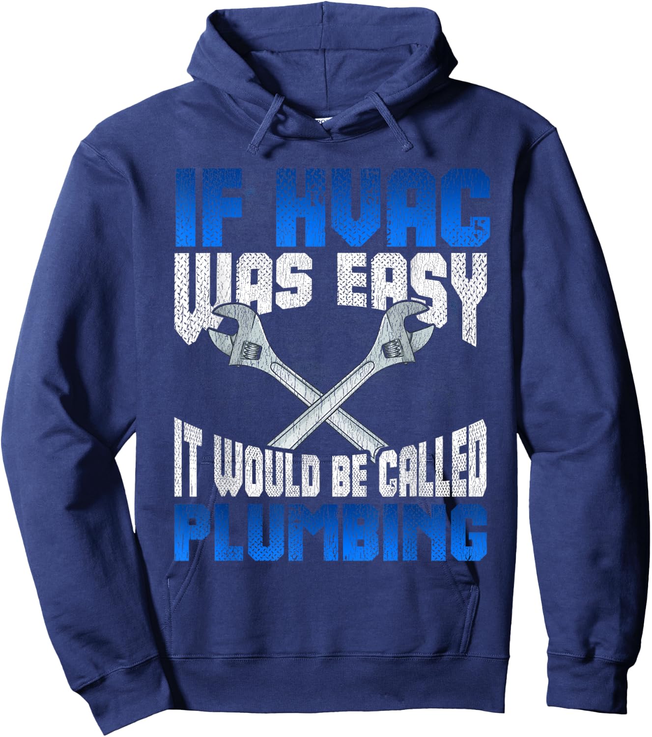 Cute Air Conditioning Tech Plumbing Humor Designs Adult Funny HVAC Gift Black Small Classic Fit Short Sleeve Letter Print Modern Humor Hoodie - Hoodie | Navy
