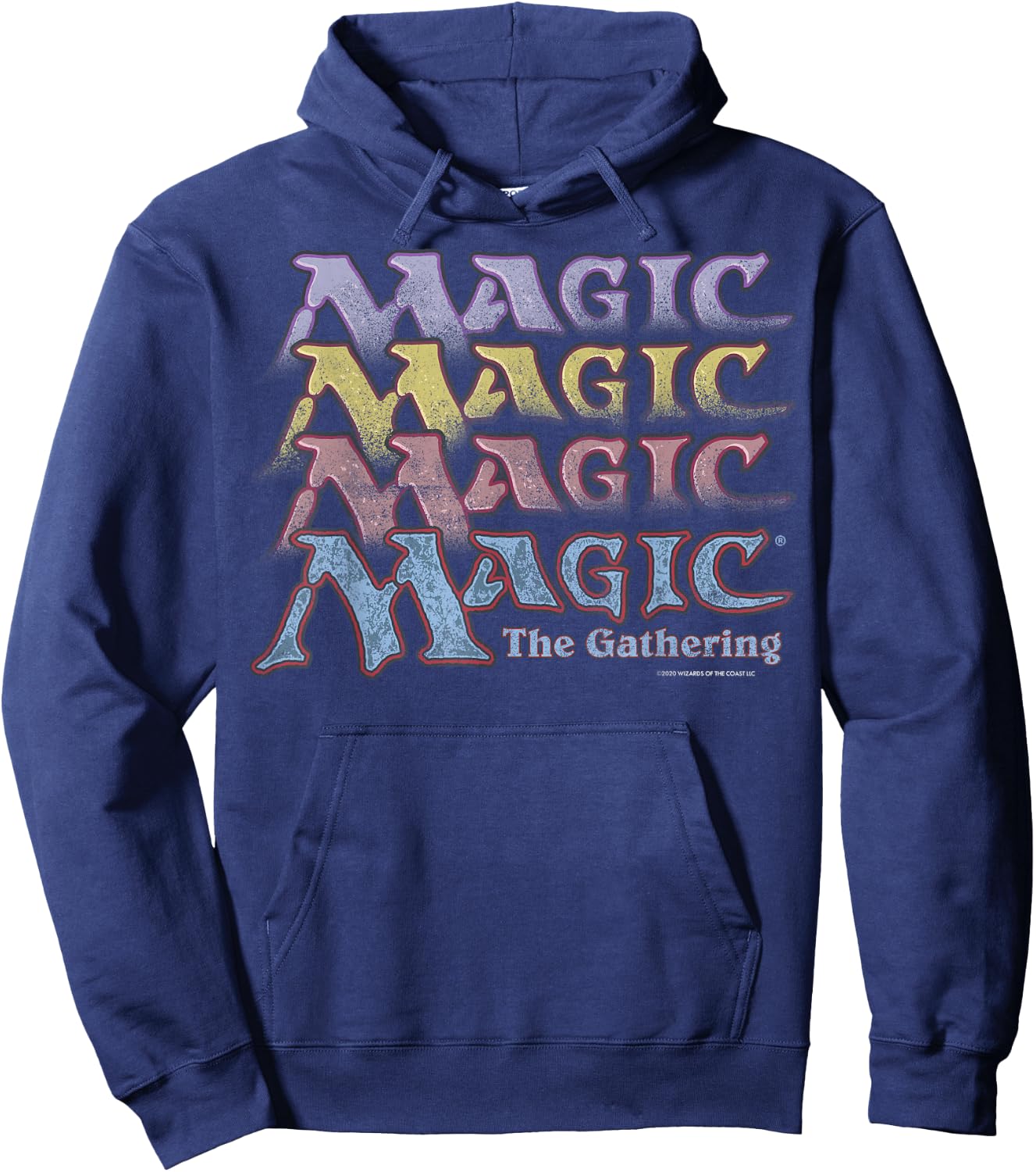 Magic: The Gathering Retro Logo Stack Hoodie - Hoodie | Navy