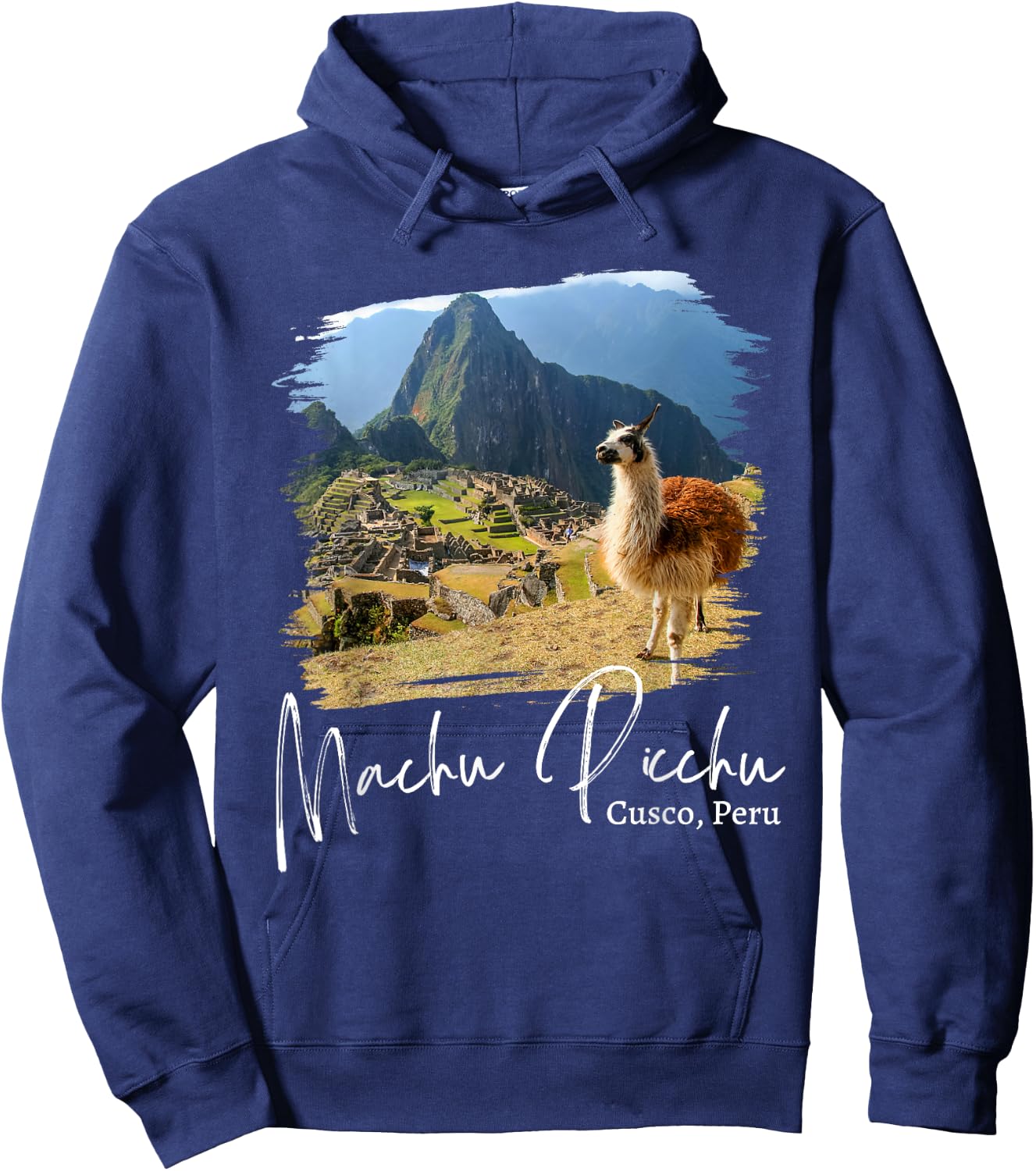 Peru Cusco Llama Souvenir Machu Picchu Hoodie - Hoodie | Navy