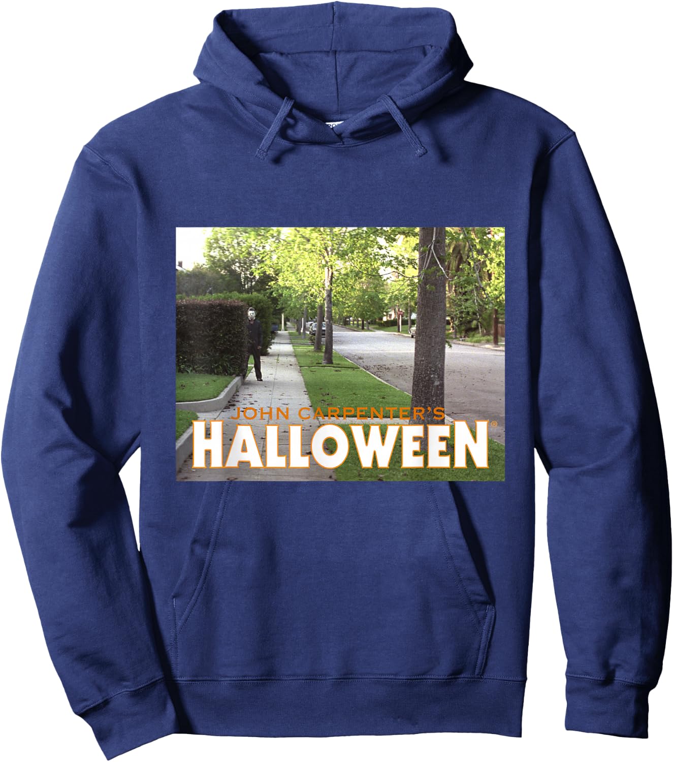 Halloween Michael Myers Behind Bush Hoodie - Hoodie | Navy