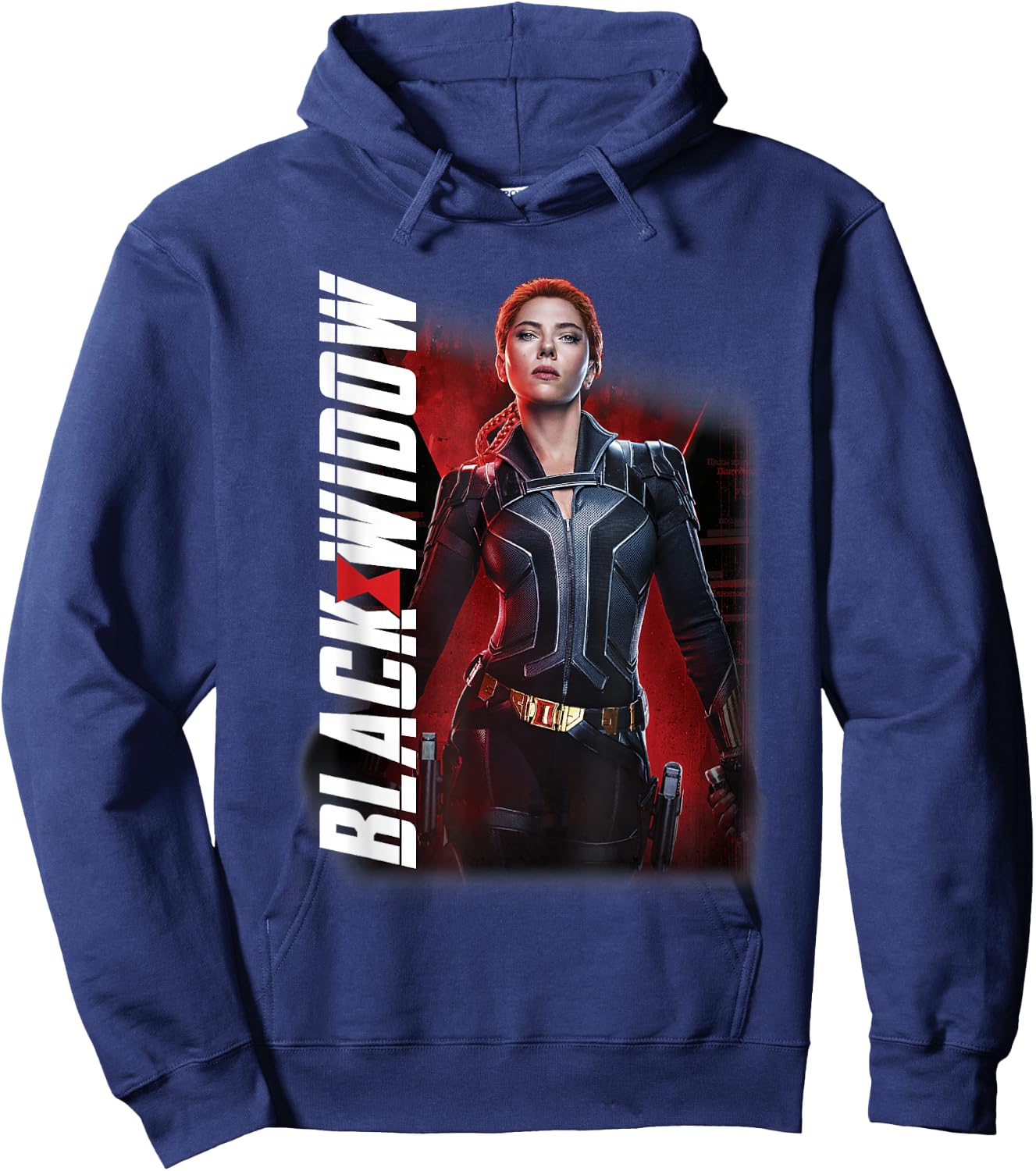 Marvel Black Widow Character Portrait Hoodie - Hoodie | Navy