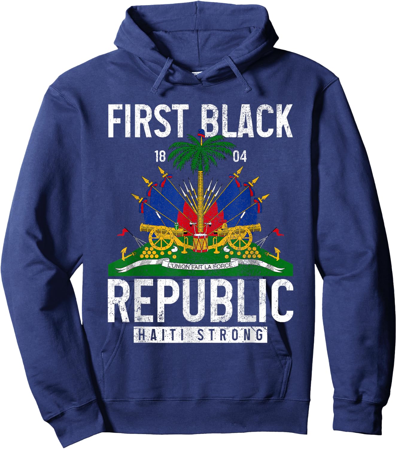 Haitian Flag Prize Hoodie - Hoodie | Navy