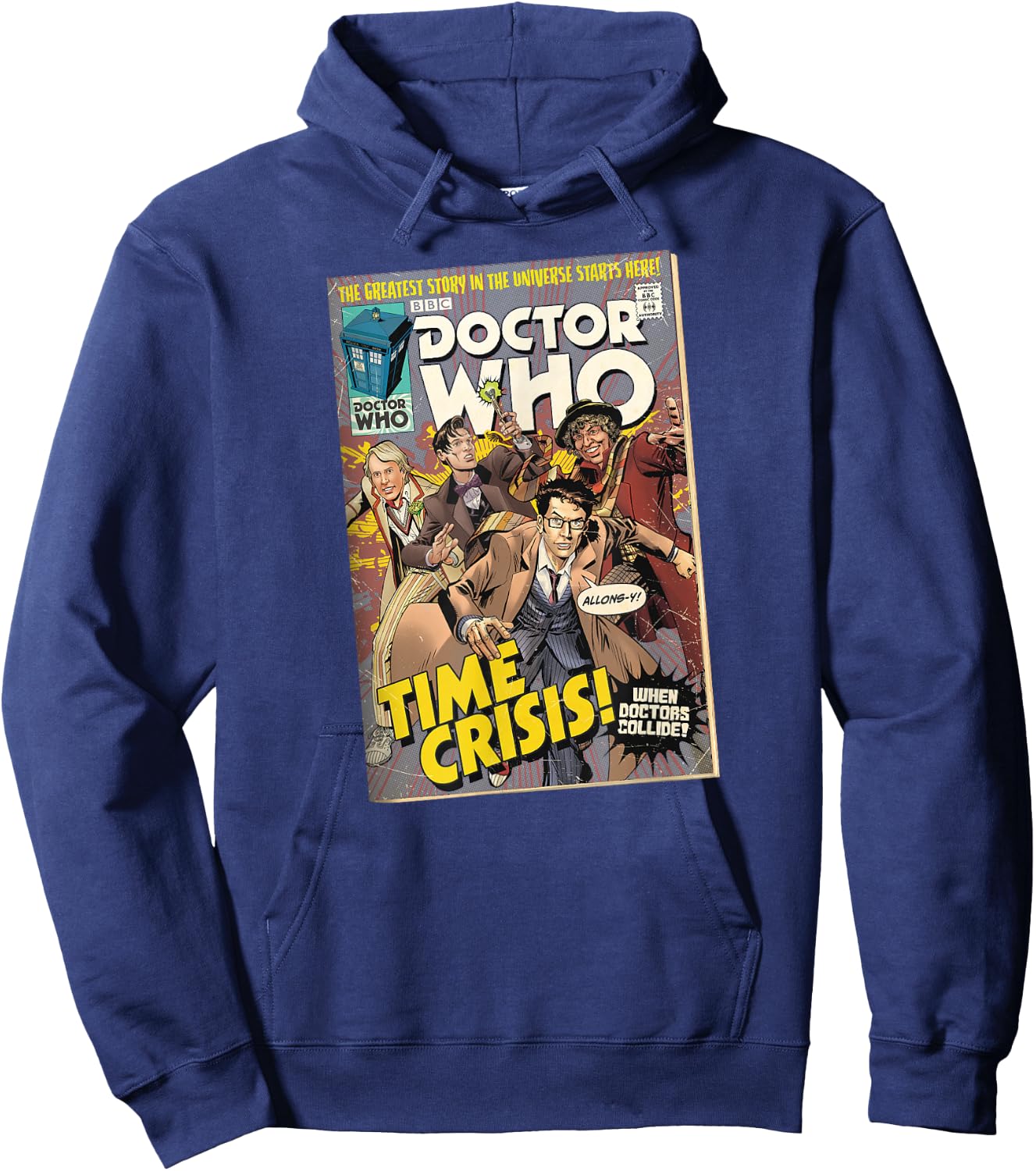 Comic Time Crisis 60th Anniversary Sci-Fi Fan Hoodie - Hoodie | Navy