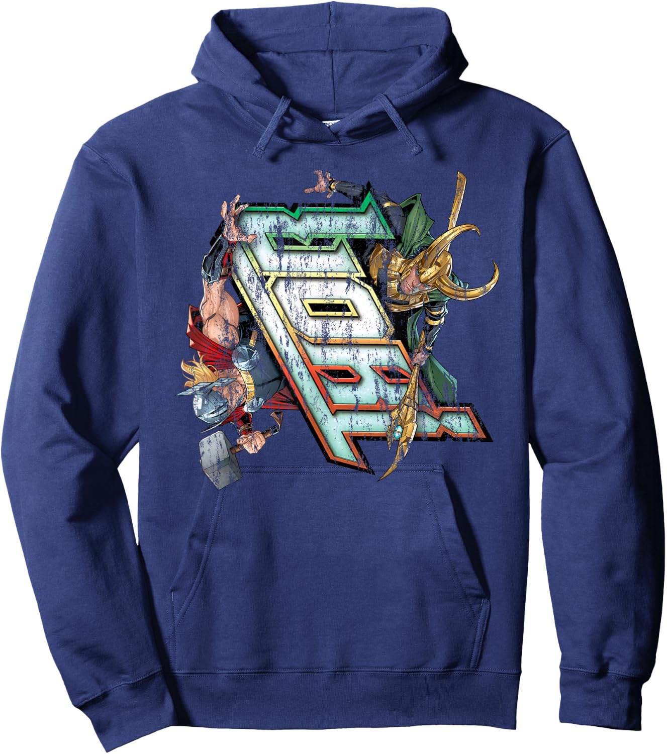 Marvel Thor vs. Loki Comic Book Hoodie - Hoodie | Navy