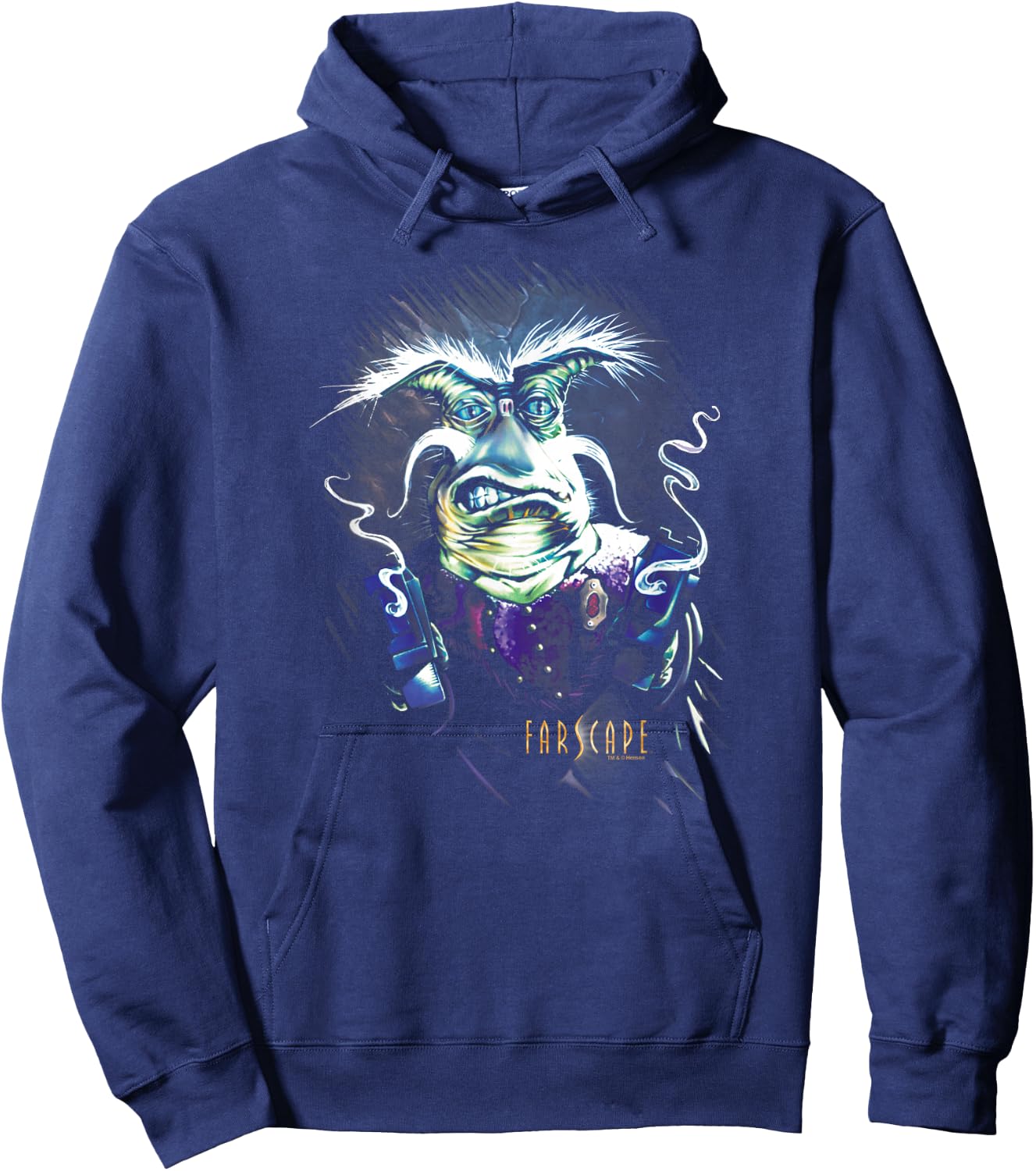 Farscape Rygel Smoking Guns Hoodie - Hoodie | Navy