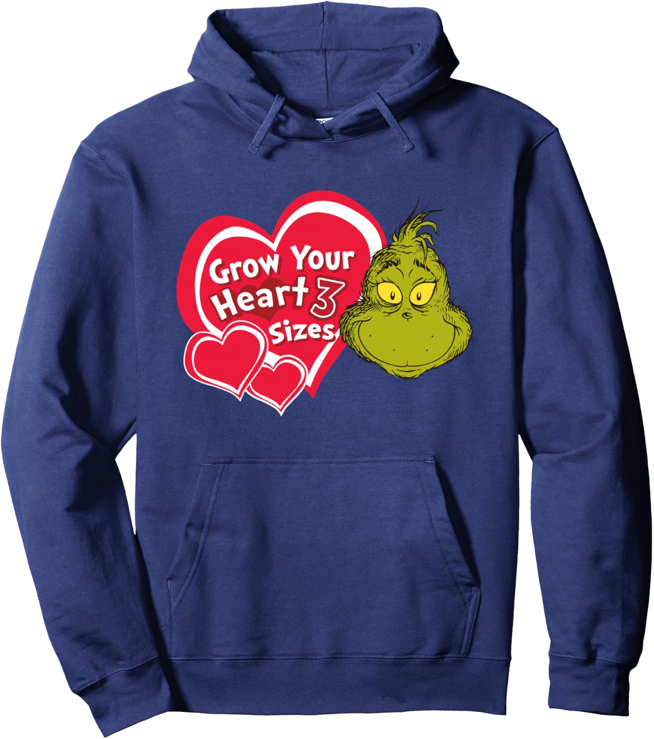 Dr. Seuss Grinch Grow Your Heart Hoodie - Hoodie | Navy