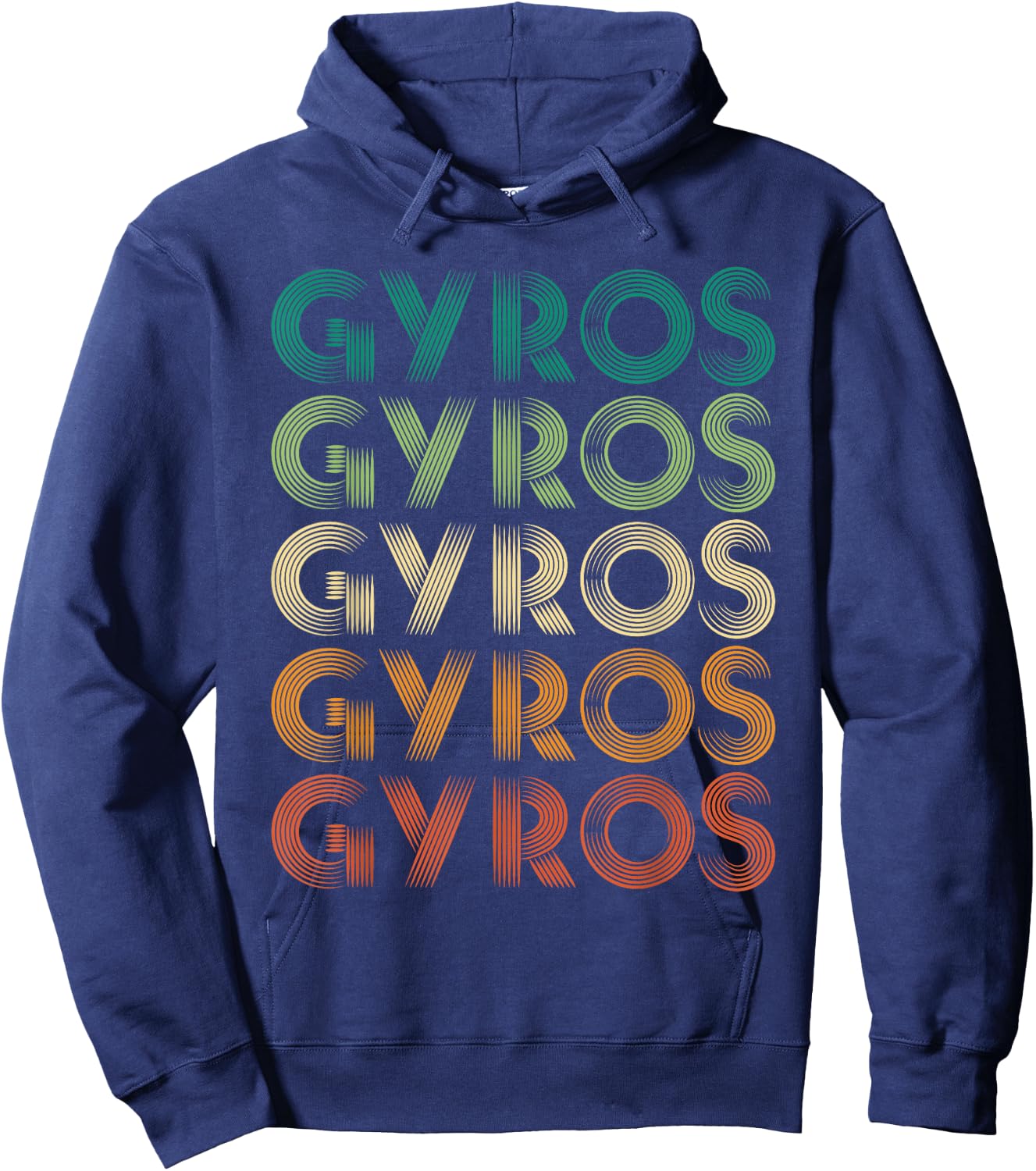 Gyros Greece Greek Foot Malaka Hoodie - Hoodie | Navy