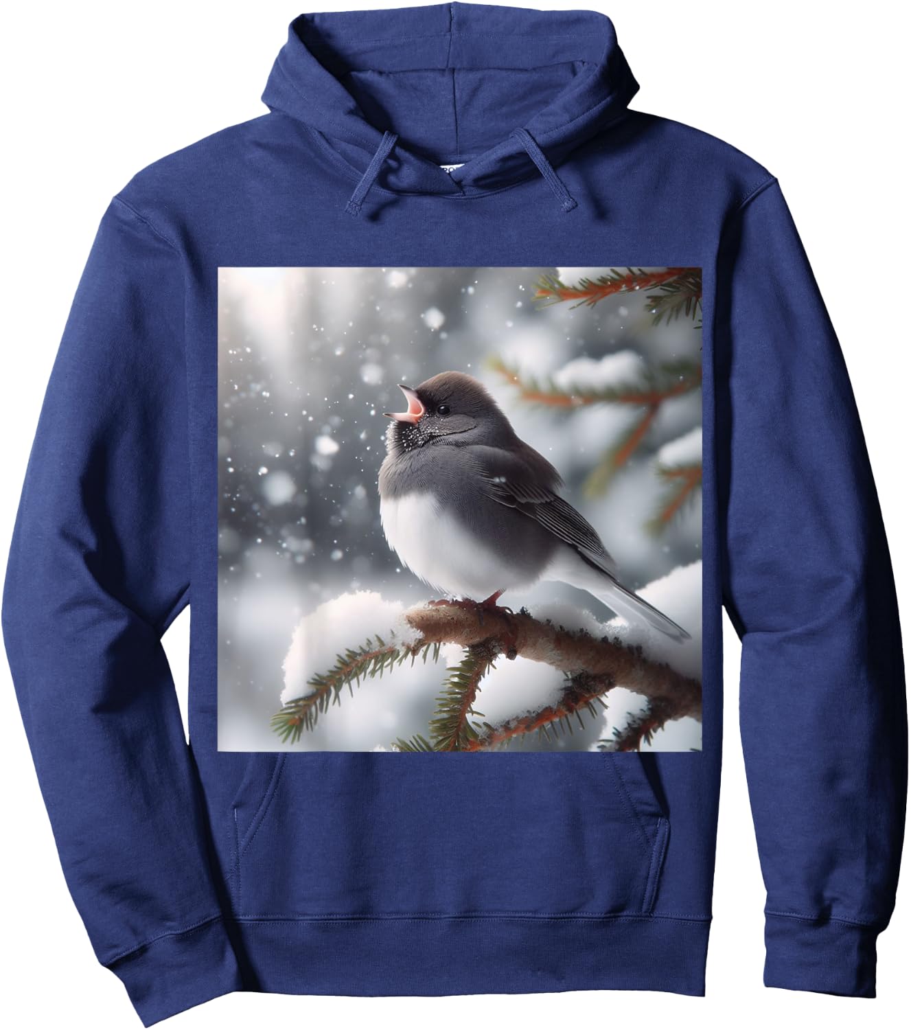 Really Like Dark-Eyed Junco Hoodie - Hoodie | Navy